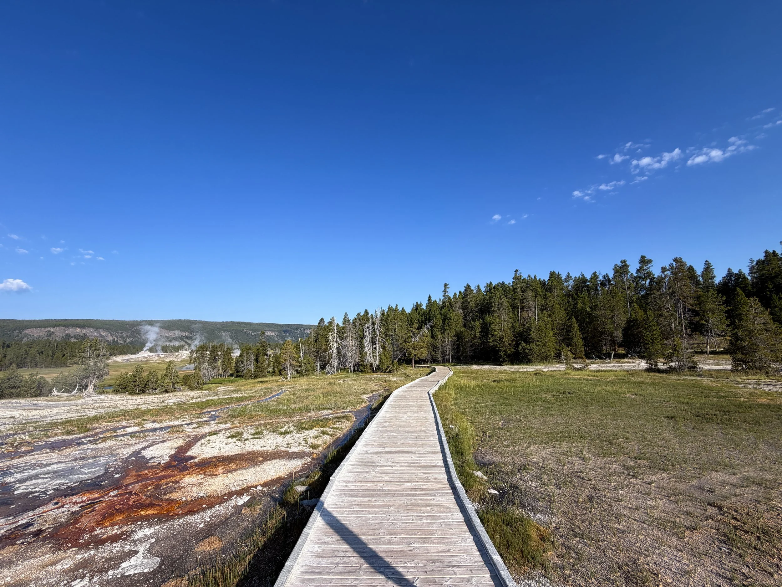 Upper Geyser Basin Trail Yellowstone National Park Wyoming