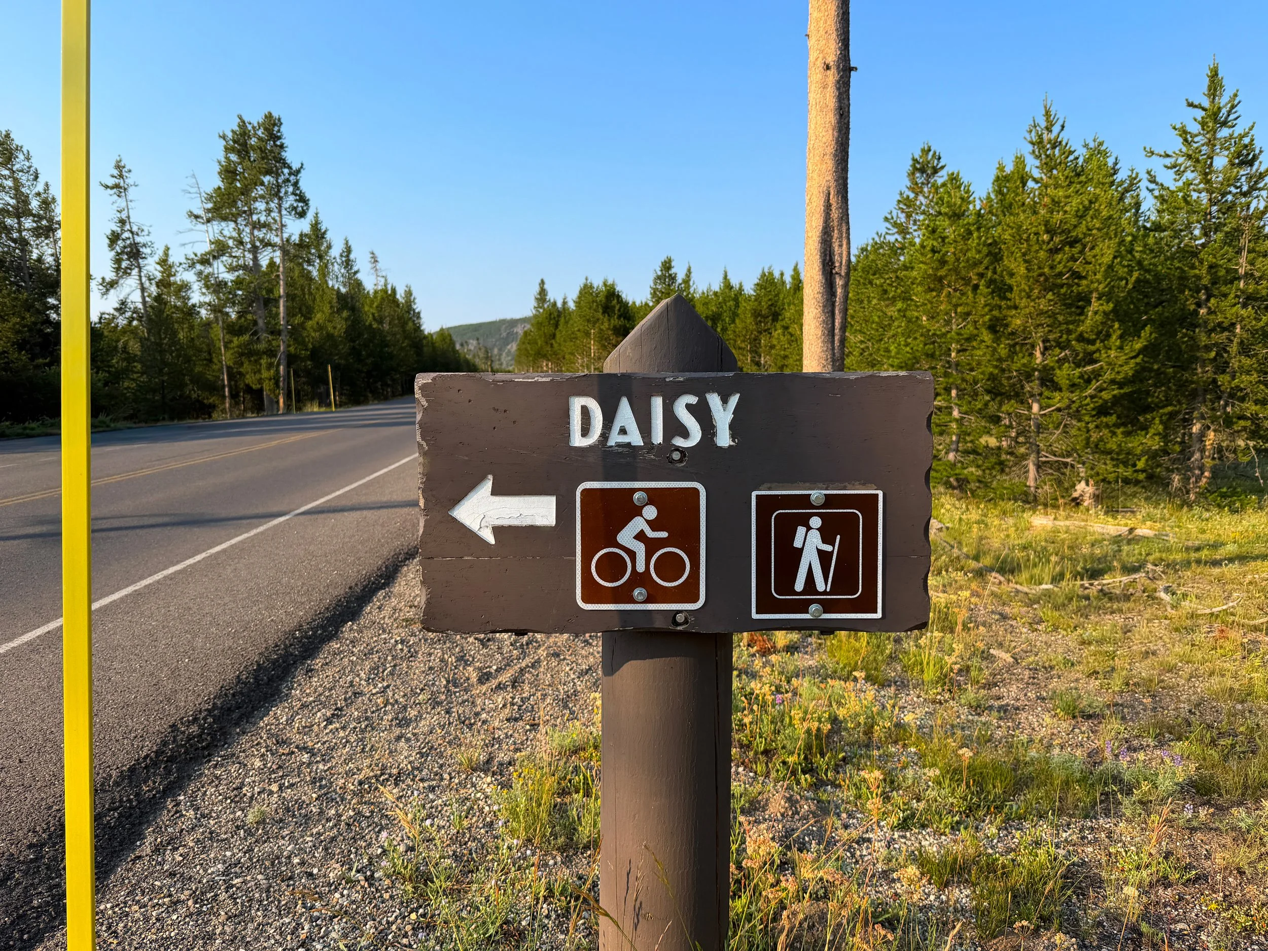 Mystic Falls Trailhead Yellowstone National Park Wyoming