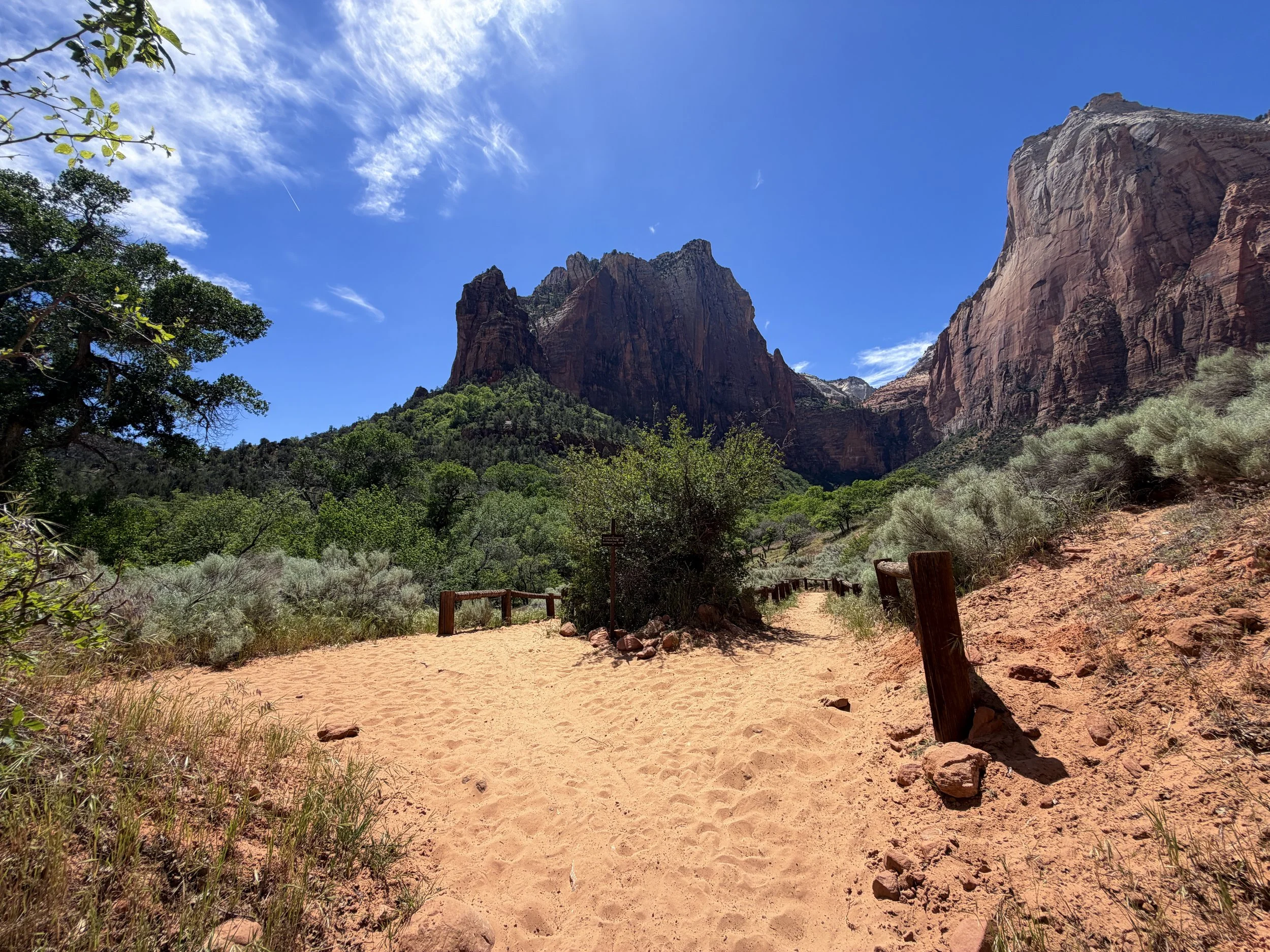 Sand Bench Trail Zion National Park Utah