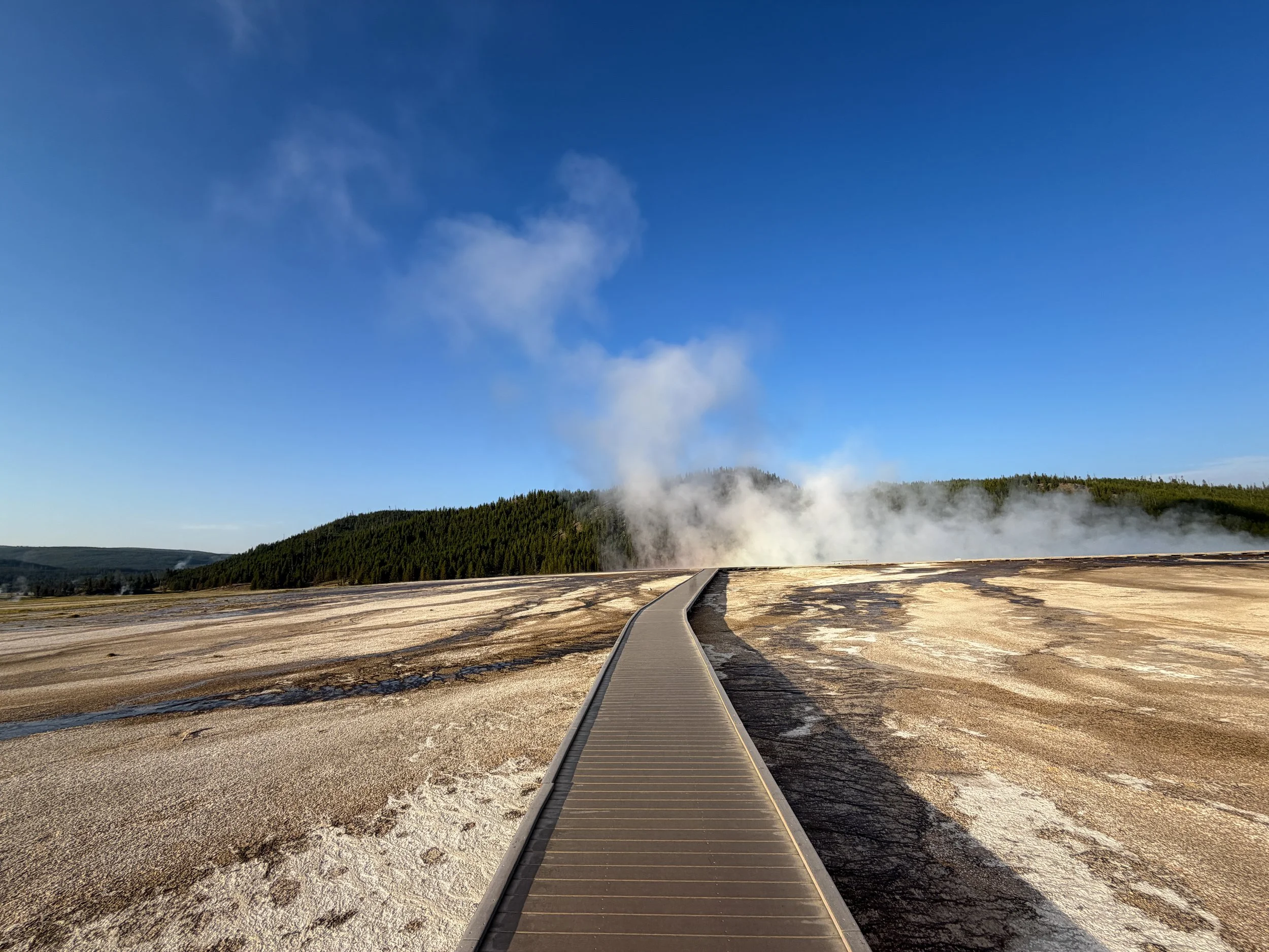 Grand Prismatic Spring Trail Yellowstone National Park Wyoming
