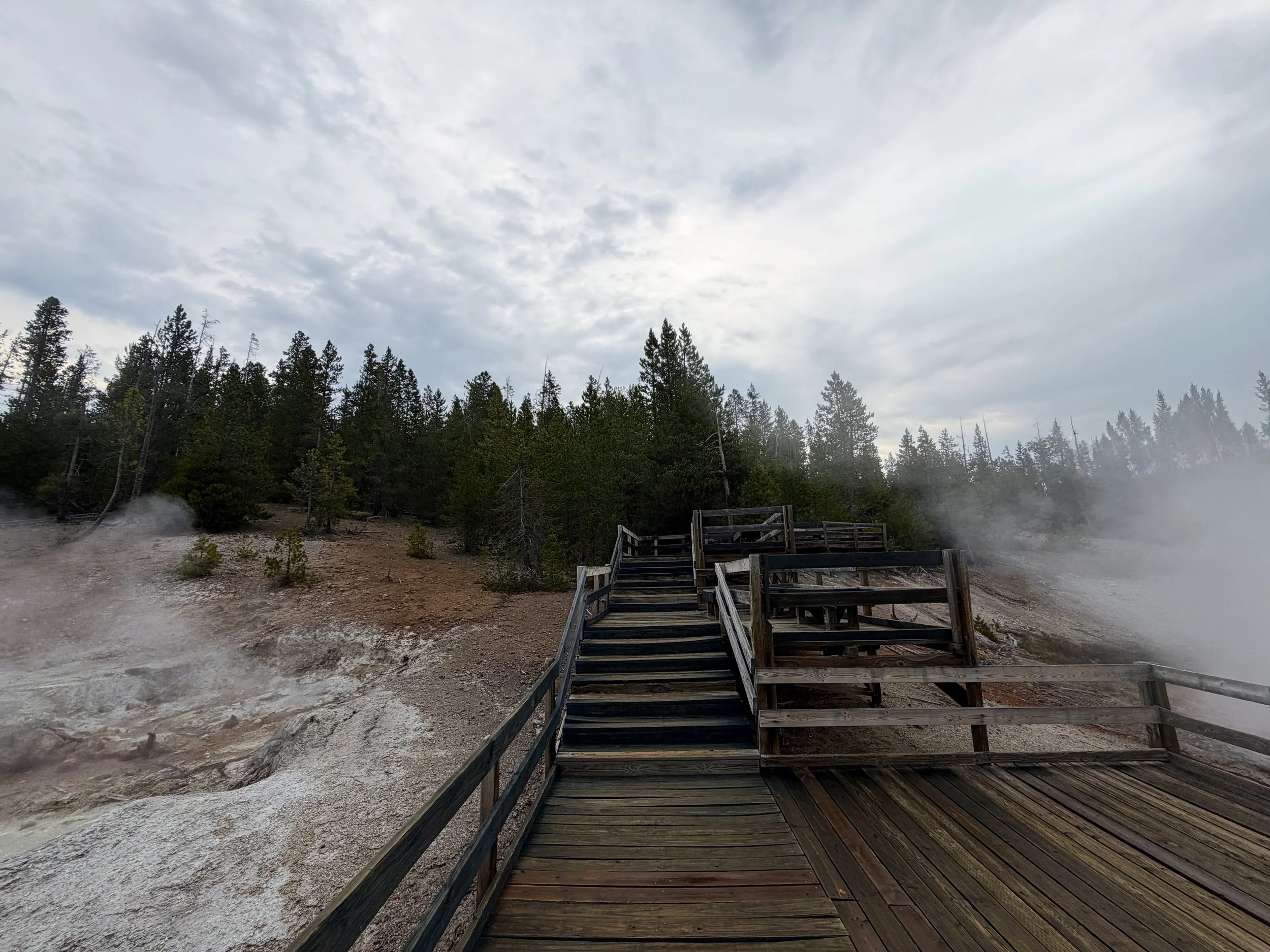 Echinus Geyser Overlook Norris Geyser Basin Yellowstone National Park Wyoming