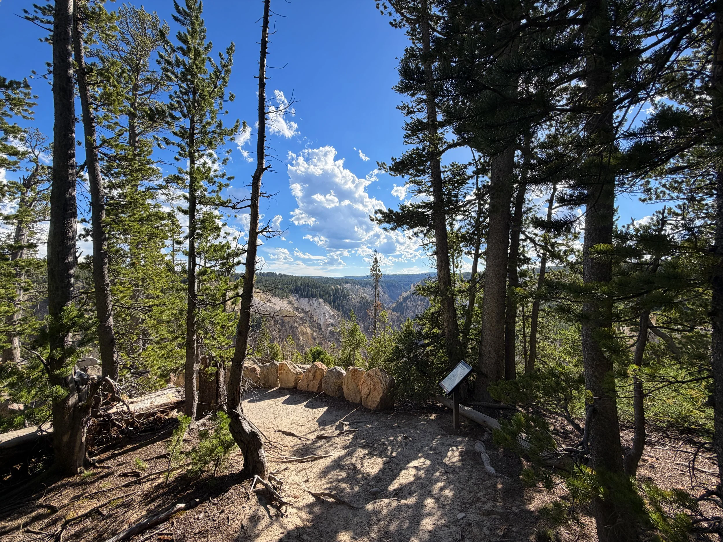 Inspiration Point North Rim Trail Yellowstone National Park Wyoming