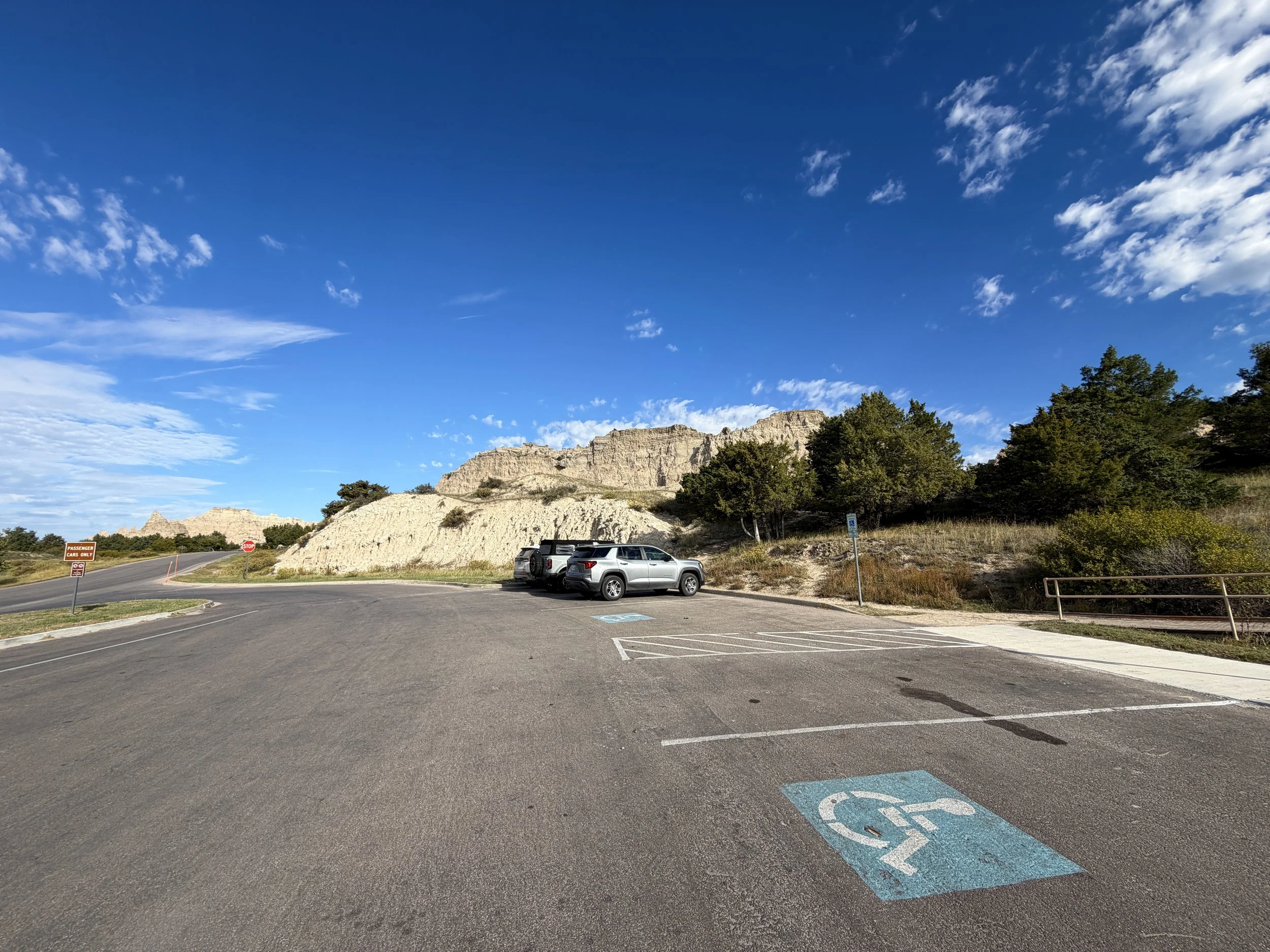 Cliff Shelf Nature Trailhead Parking Badlands National Park South Dakota