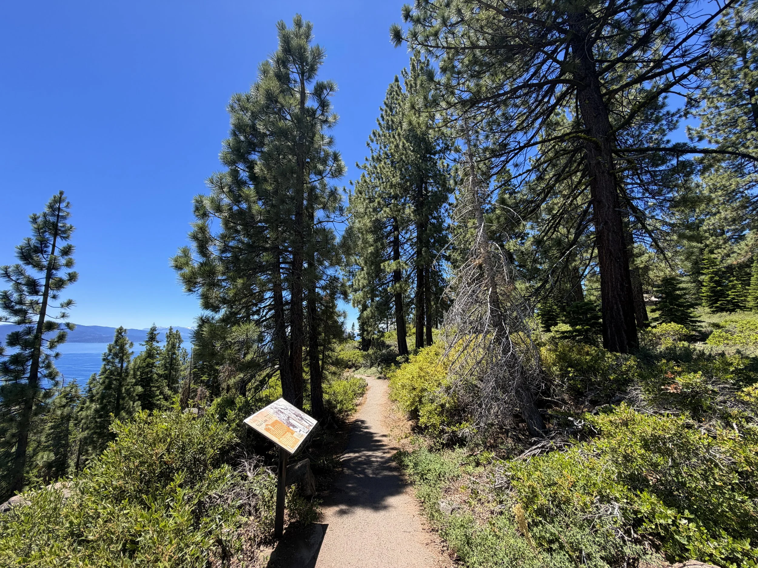 State Line Fire Lookout Trail Lake Tahoe California