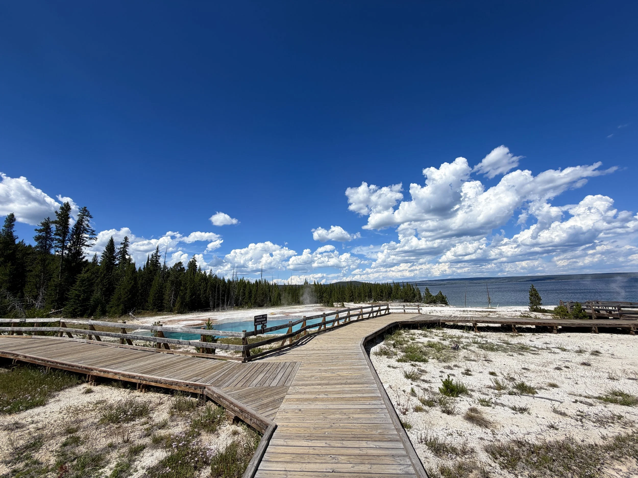 West Thumb Geyser Basin Trail Yellowstone National Park Wyoming