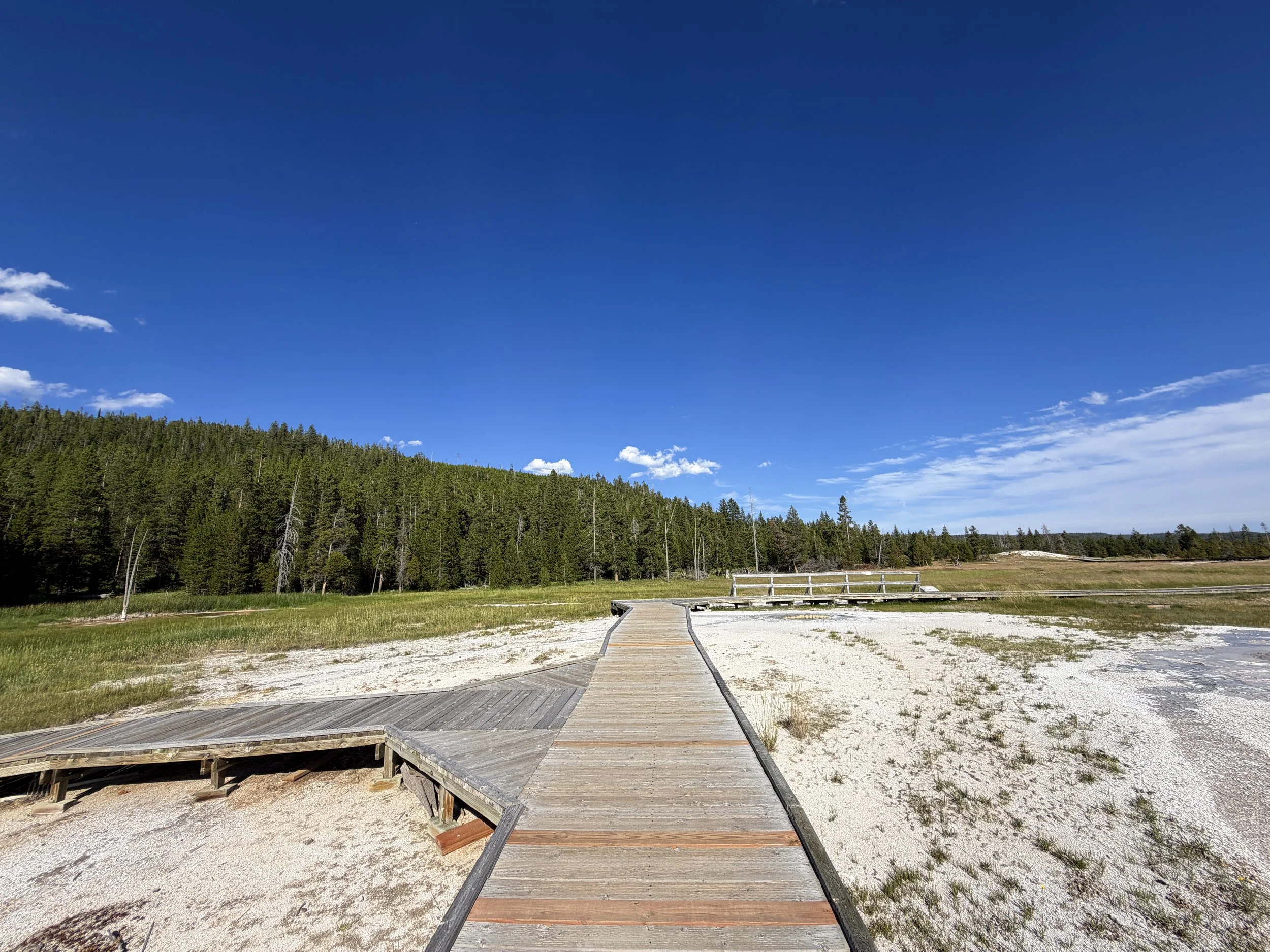 Upper Geyser Hill Trail Yellowstone National Park Wyoming