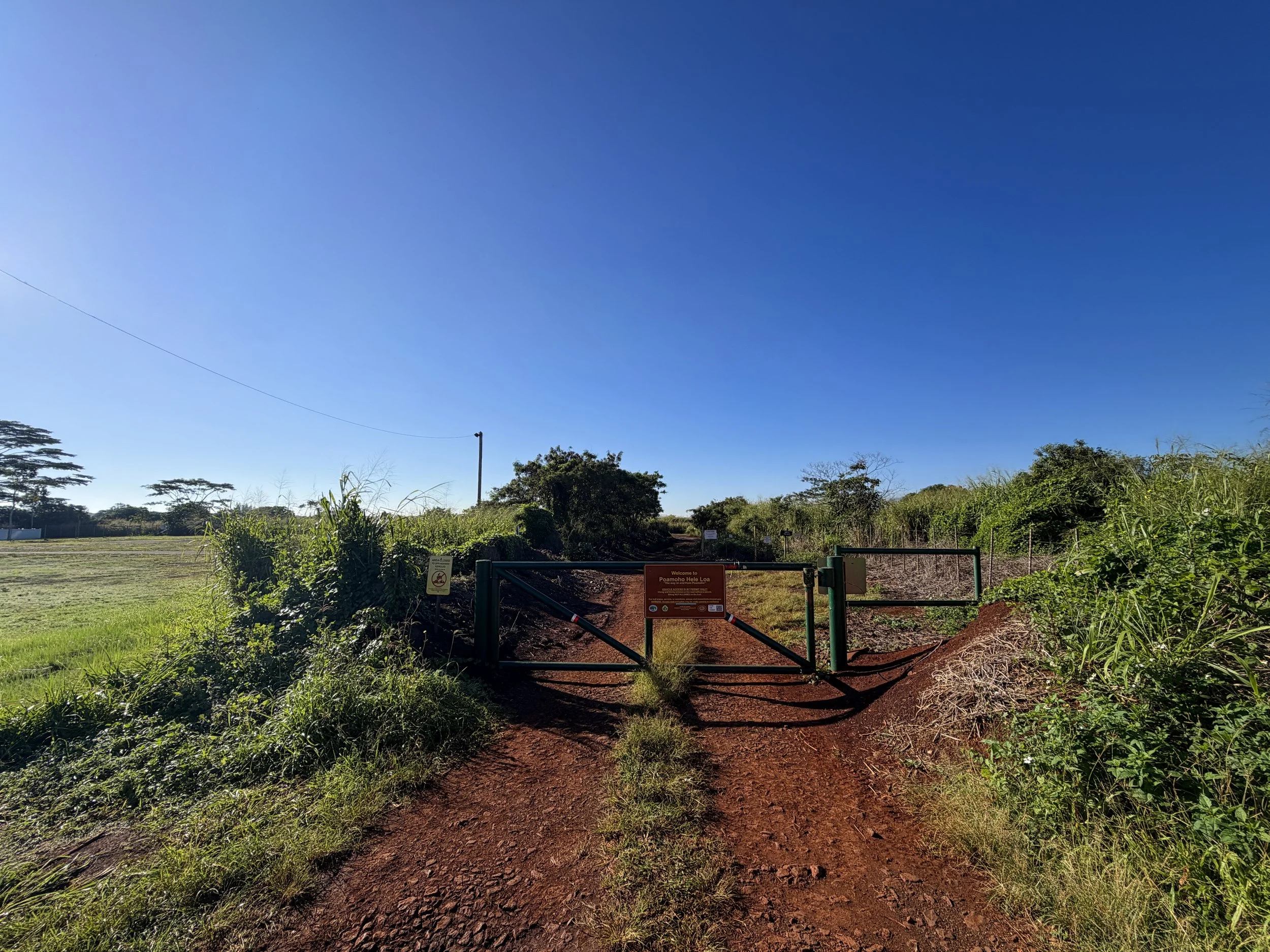 Poamoho Gate Oahu Hawaii