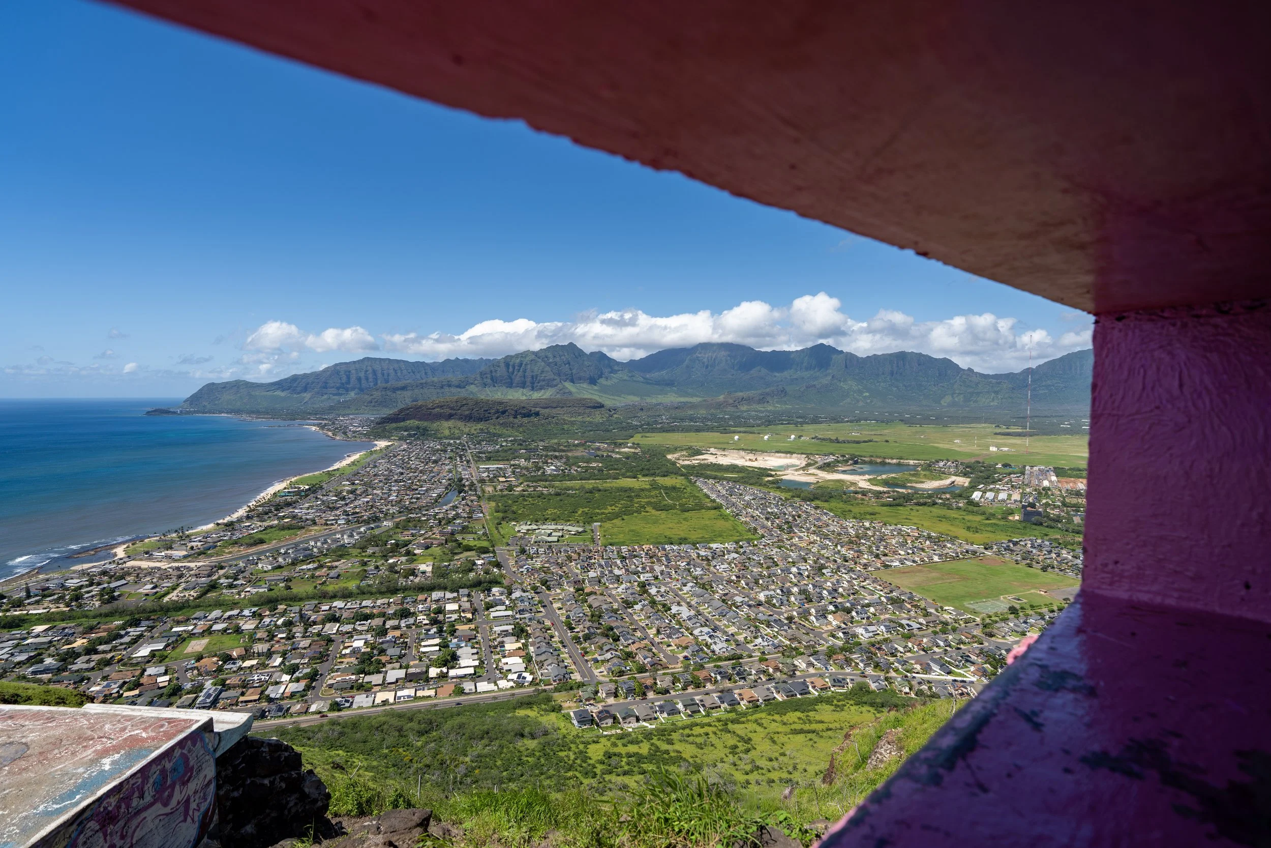 Pink Pillbox Trail Puu O Hulu Oahu Hawaii