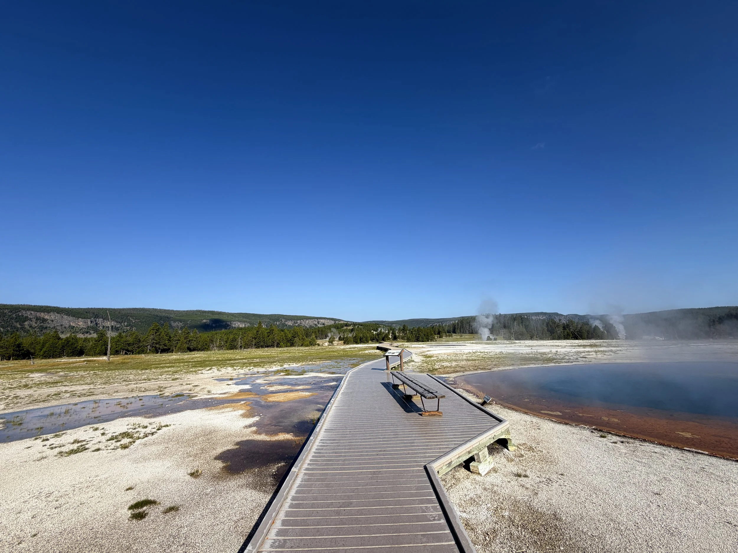 Upper Geyser Basin Hike Yellowstone National Park Wyoming