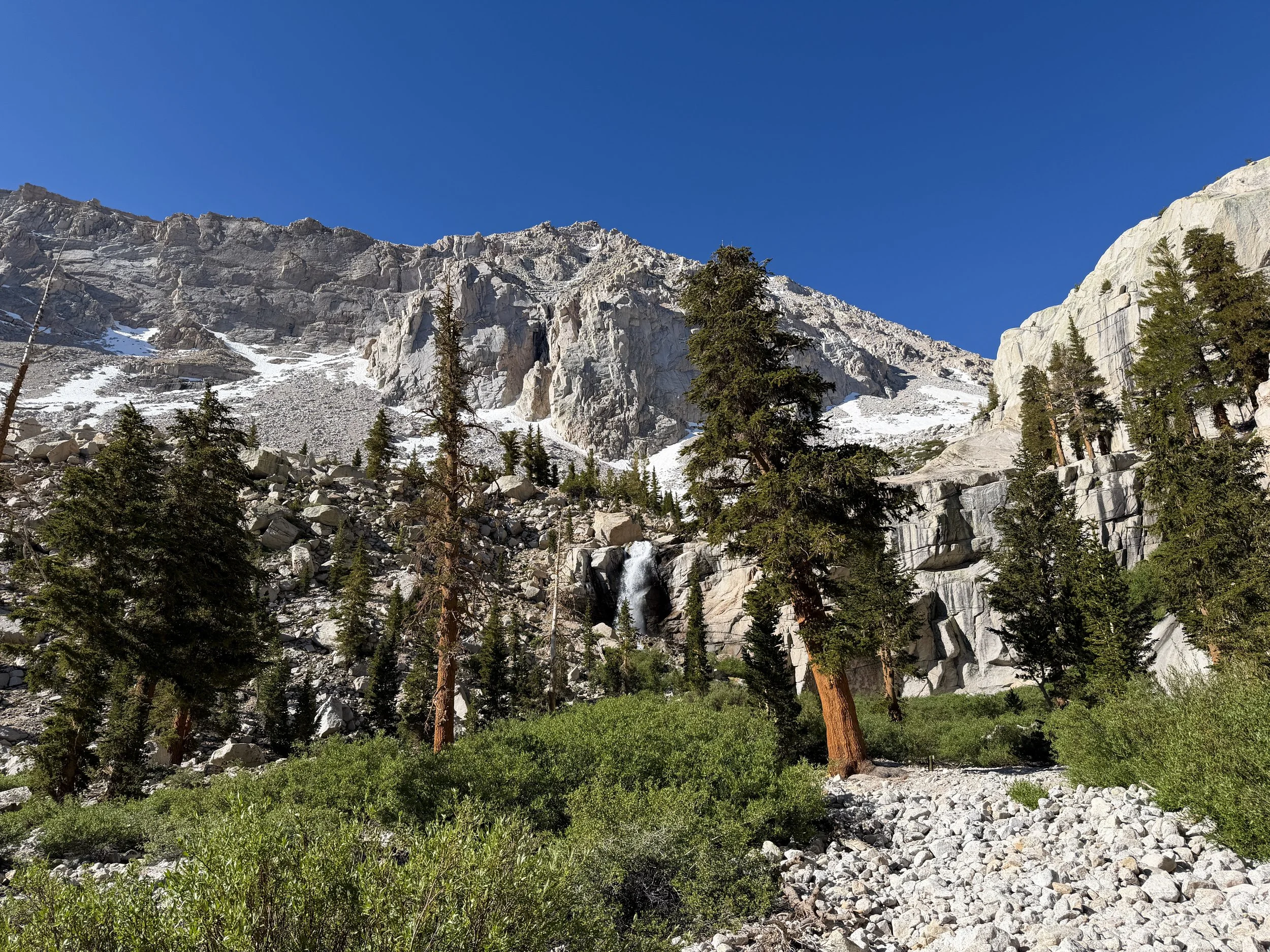 Outpost Camp Waterfall Mt. Whitney Trail California