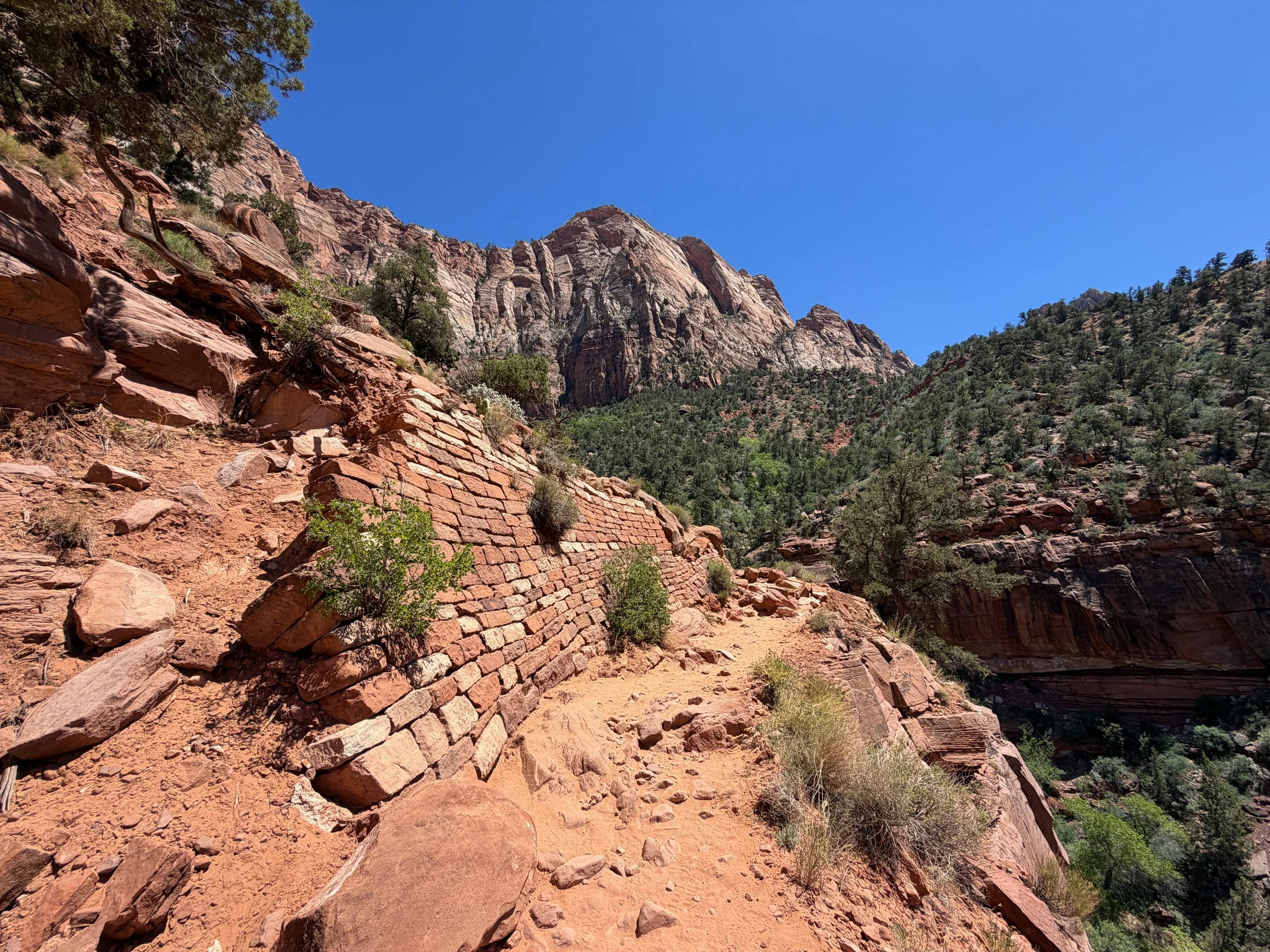 Watchman Trail Switchbacks Zion National Park Utah