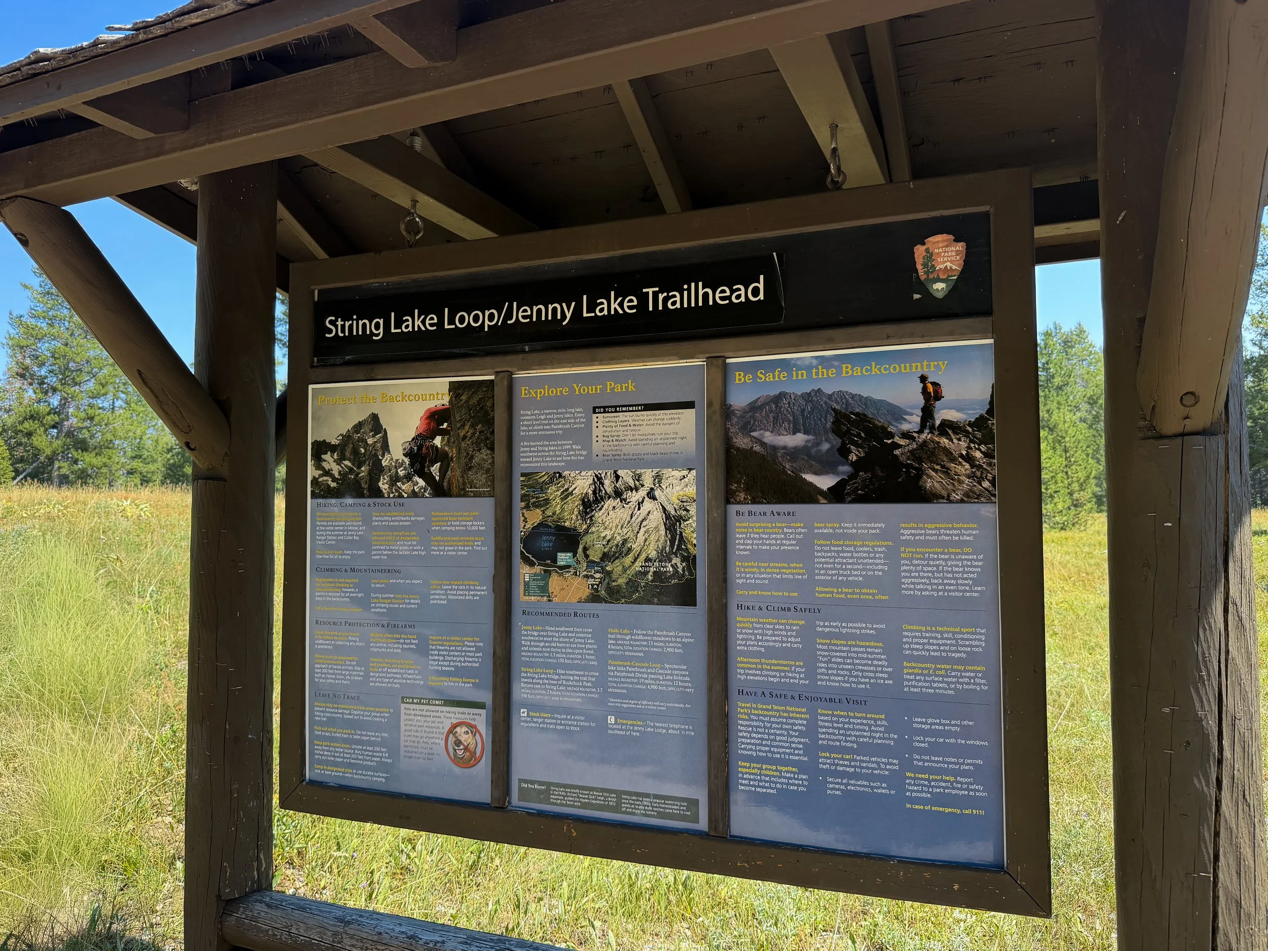 String Lake Loop Trail Grand Teton National Park Wyoming