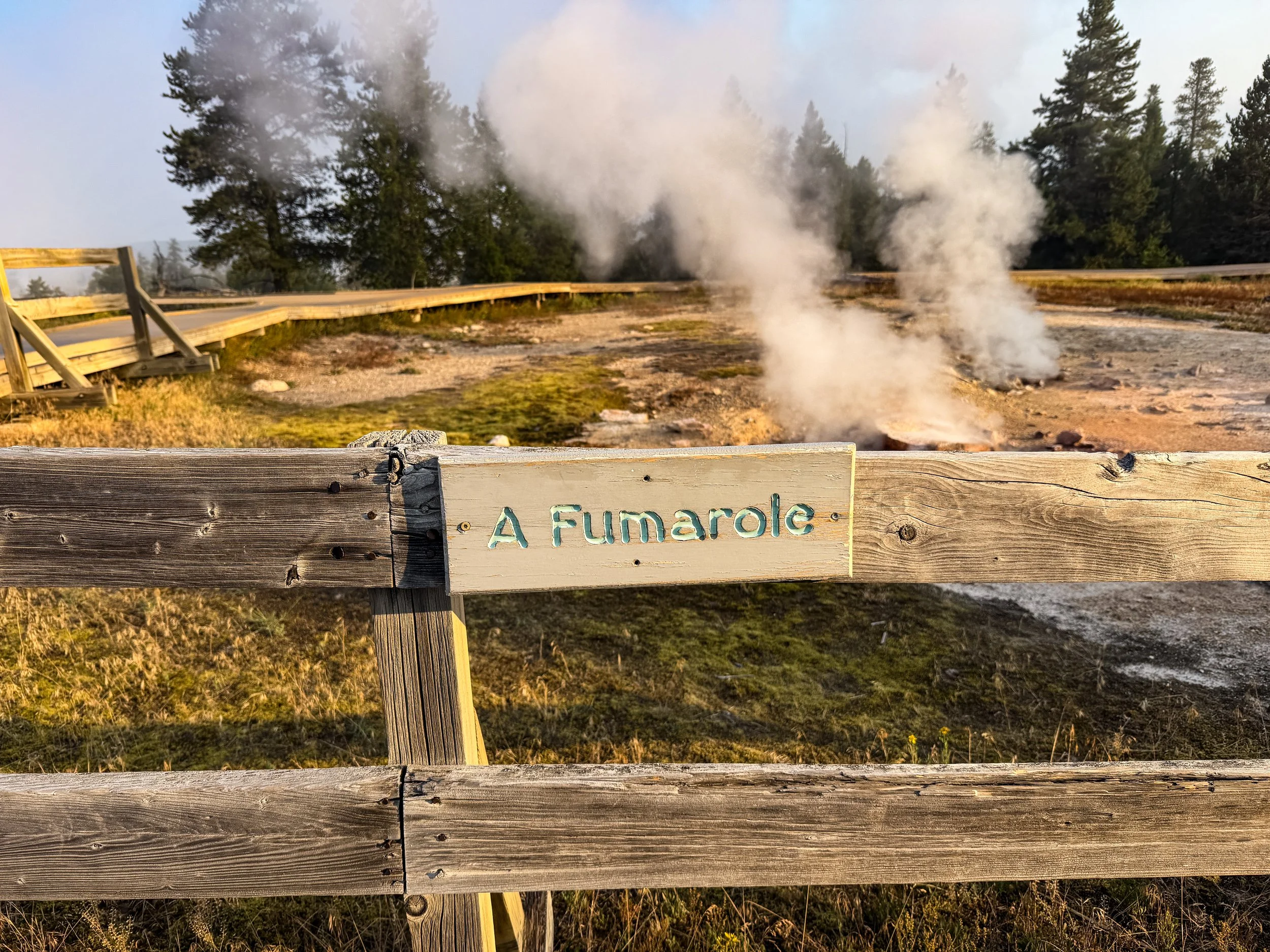 Fumaroles Fountain Paint Pot Trail Yellowstone National Park Wyoming