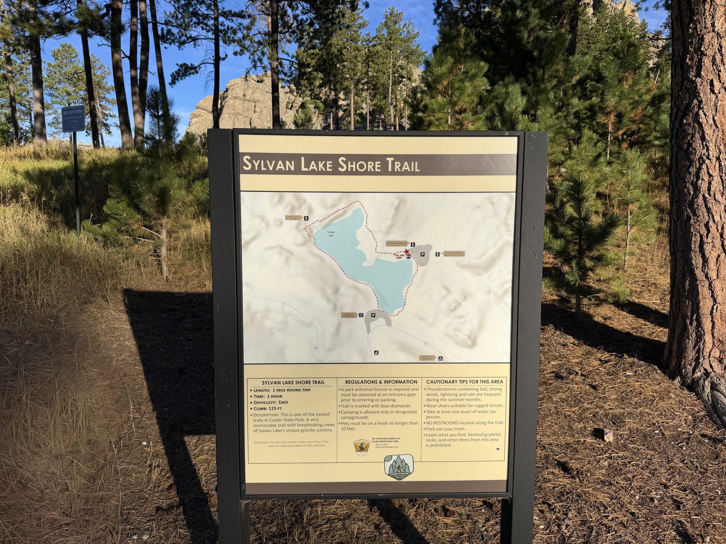 Sunday Gulch Trailhead Custer State Park Black Hills South Dakota