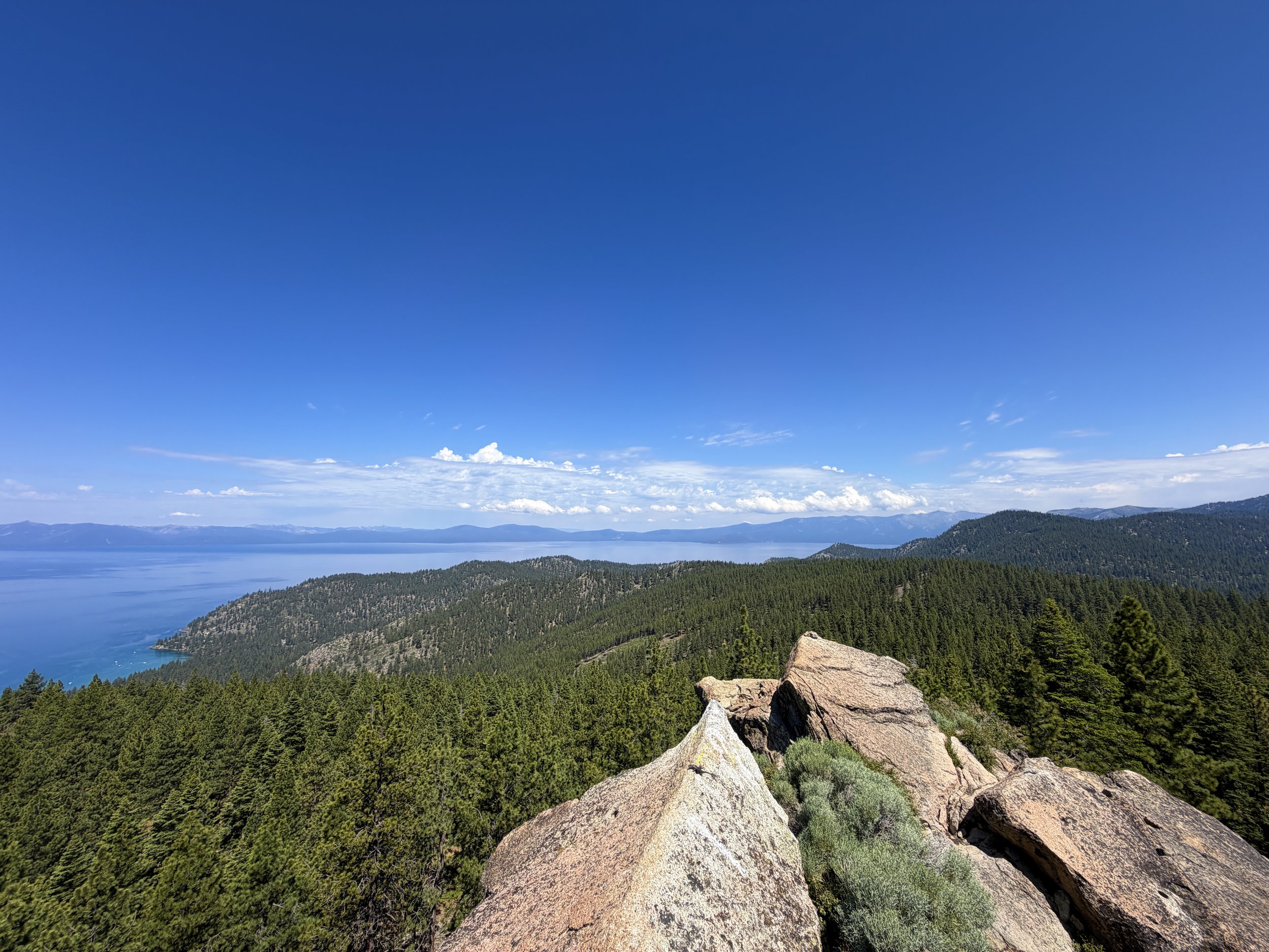 Captain Pomin Rock Summit Lake Tahoe Nevada