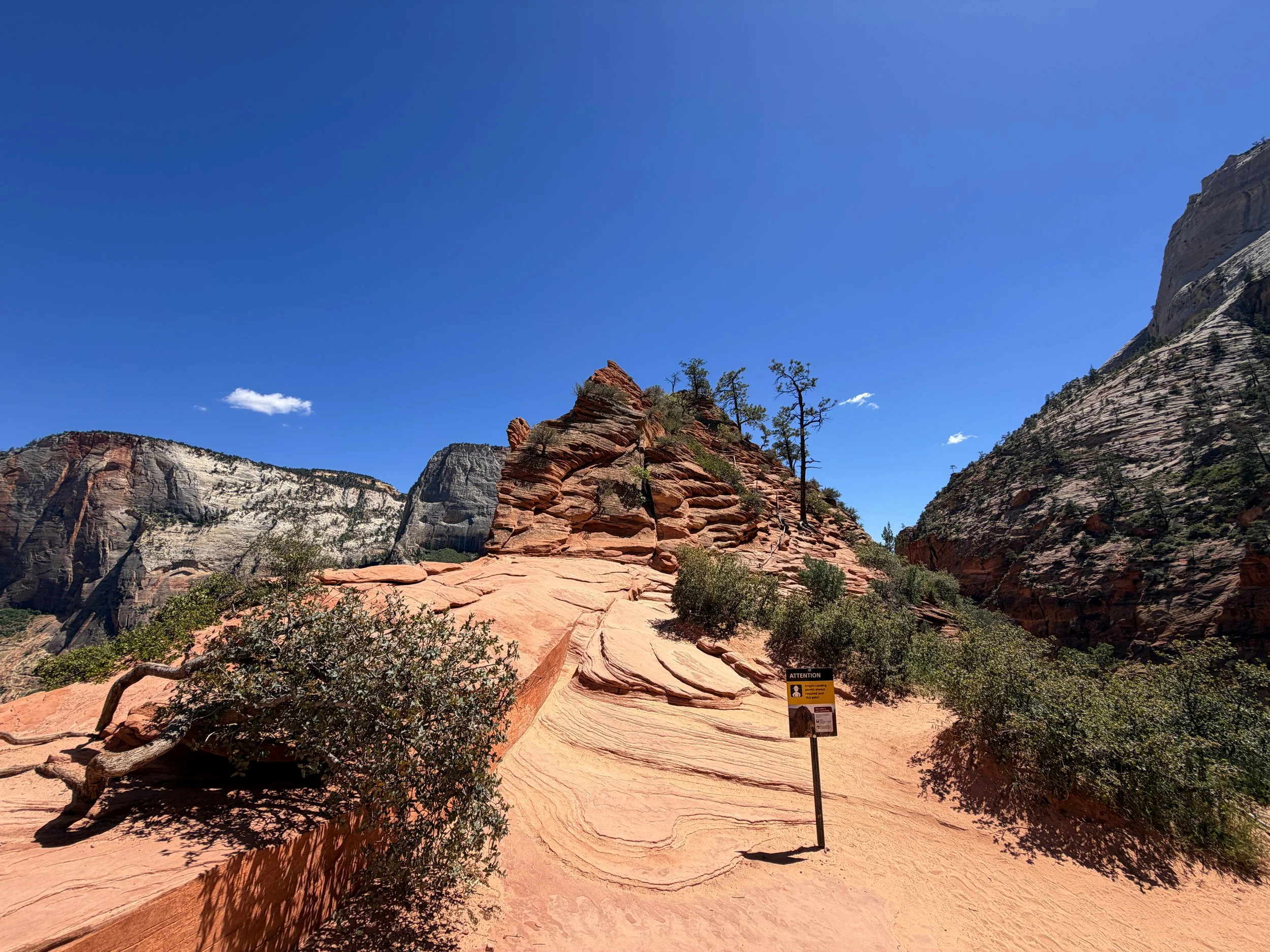 Angels Landing Trail Chains Zion National Park Utah