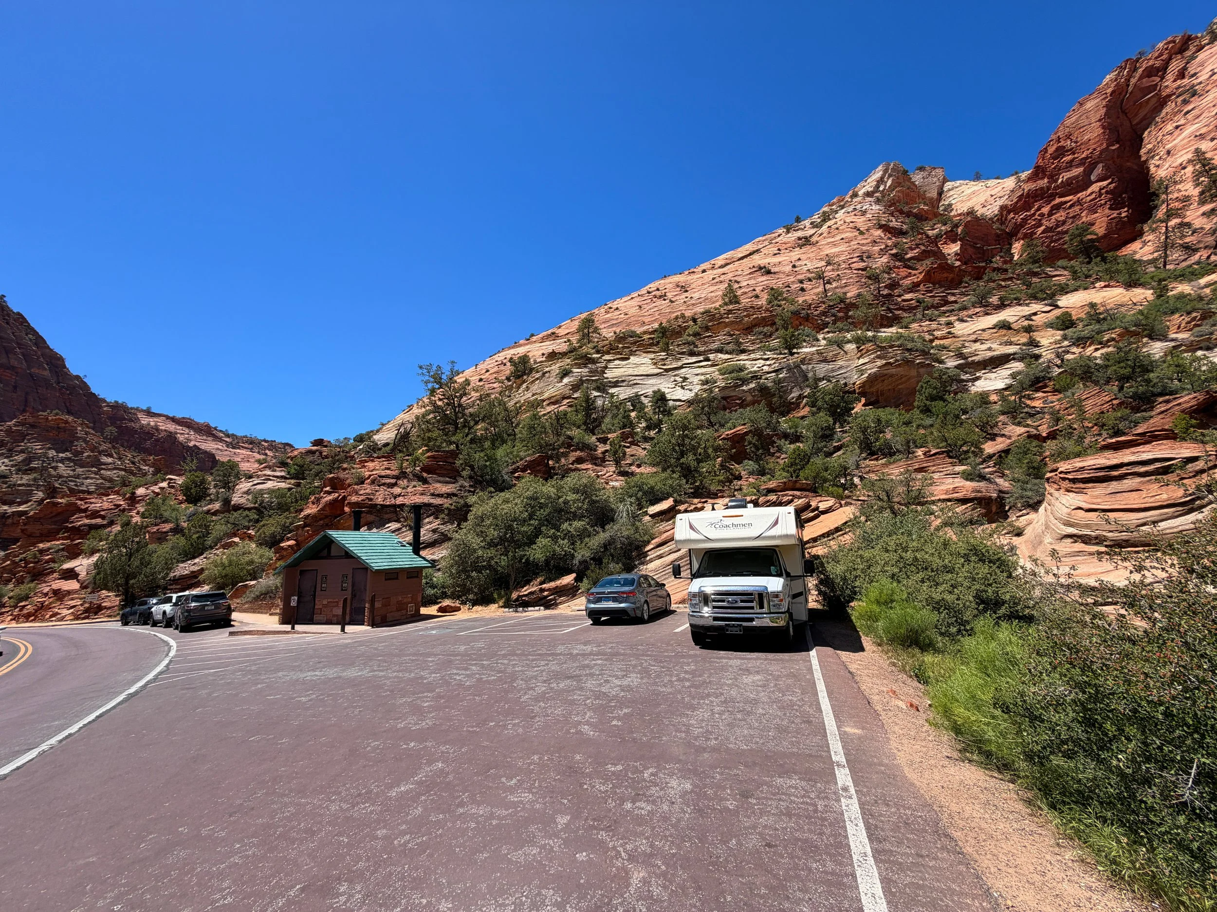 Canyon Overlook Trailhead Parking Zion National Park Utah