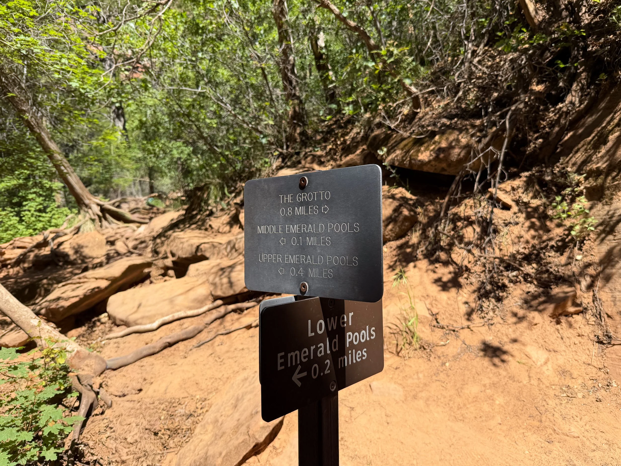 Middle Emerald Pools Trail Zion National Park Utah