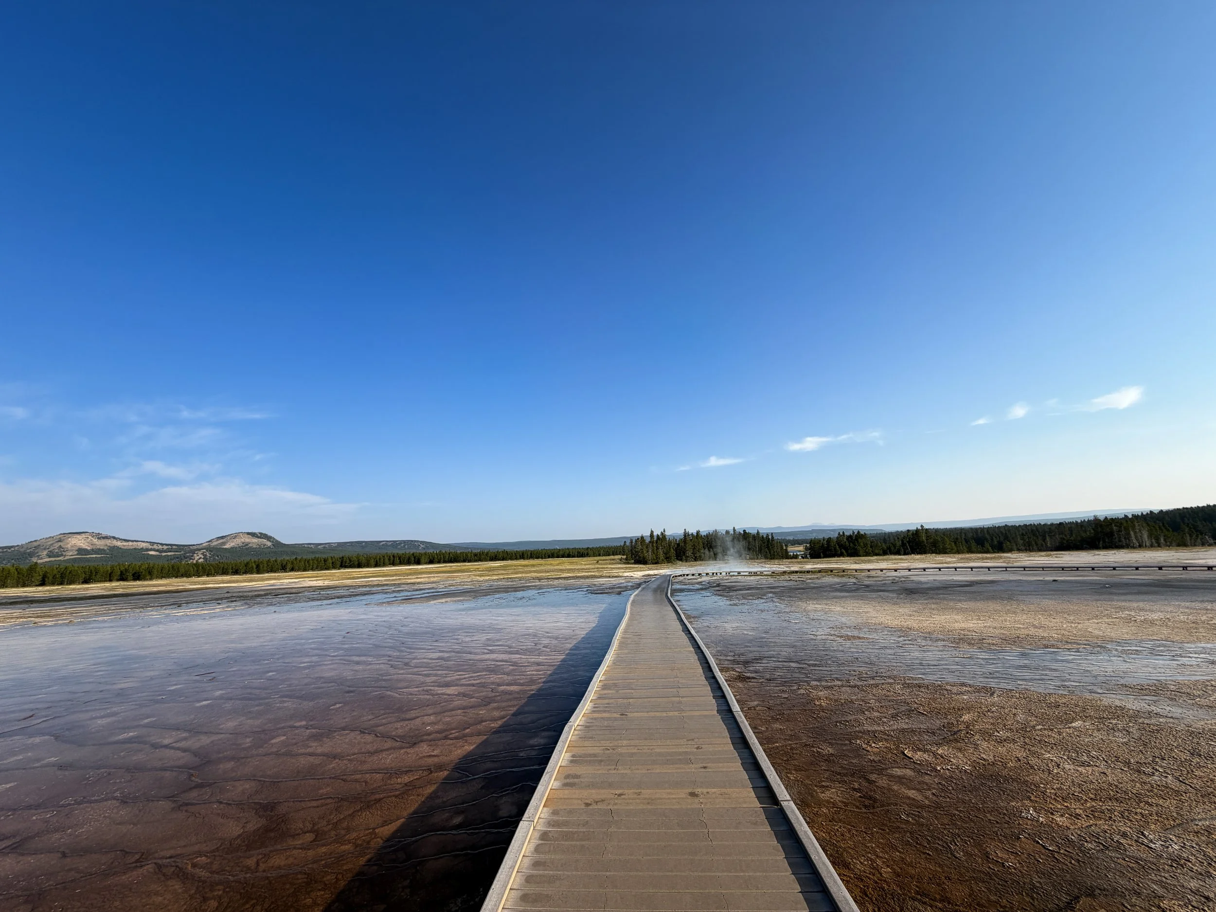 Midway Geyser Basin Trail Yellowstone National Park Wyoming