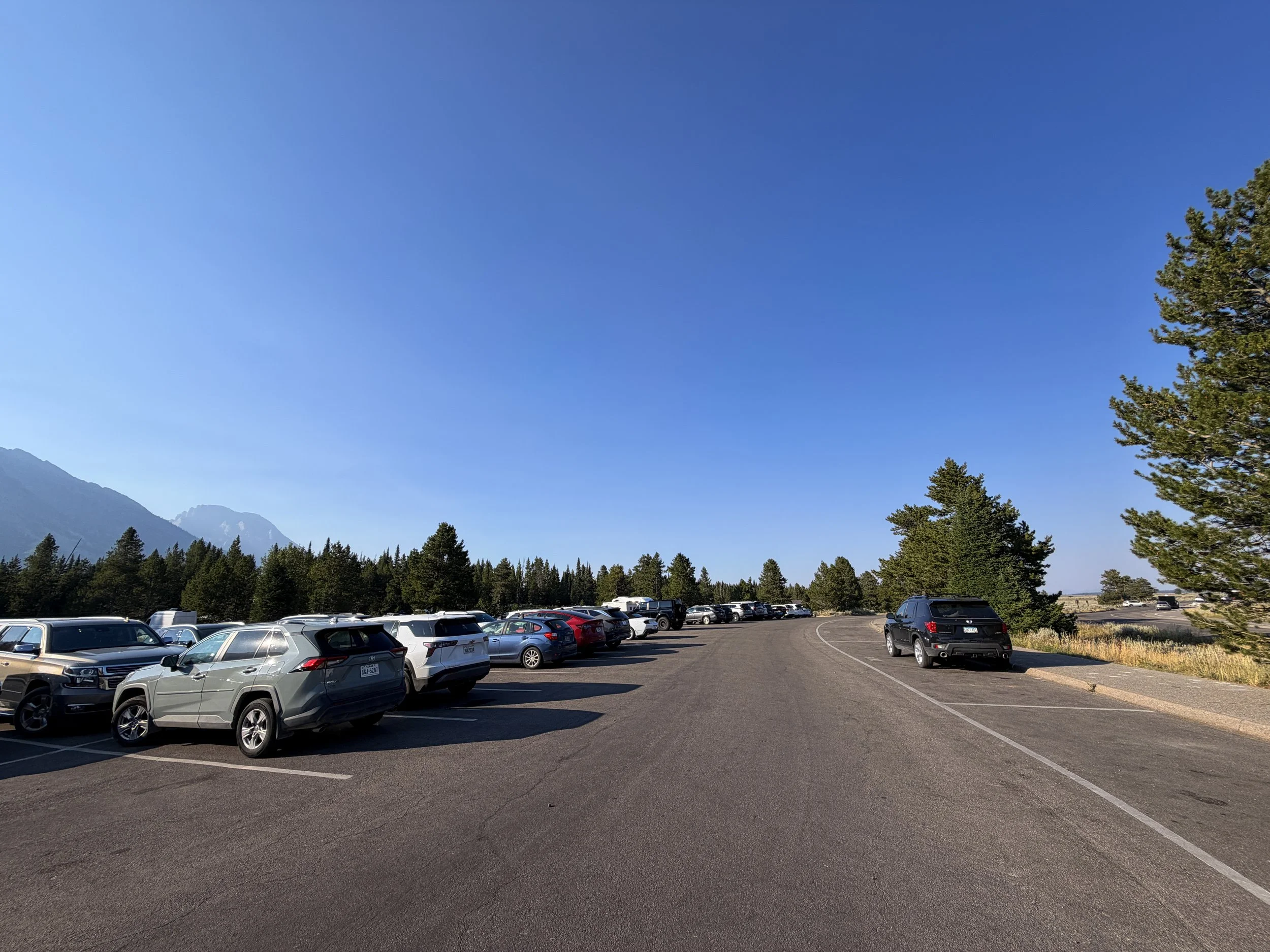 Hidden Falls Trailhead Parking Grand Teton National Park Wyoming