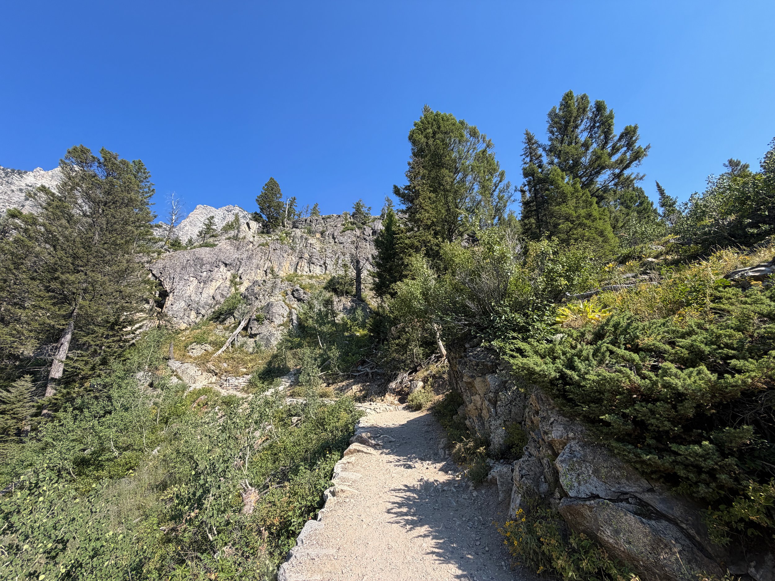Inspiration Point Trail Switchbacks Grand Teton National Park Wyoming