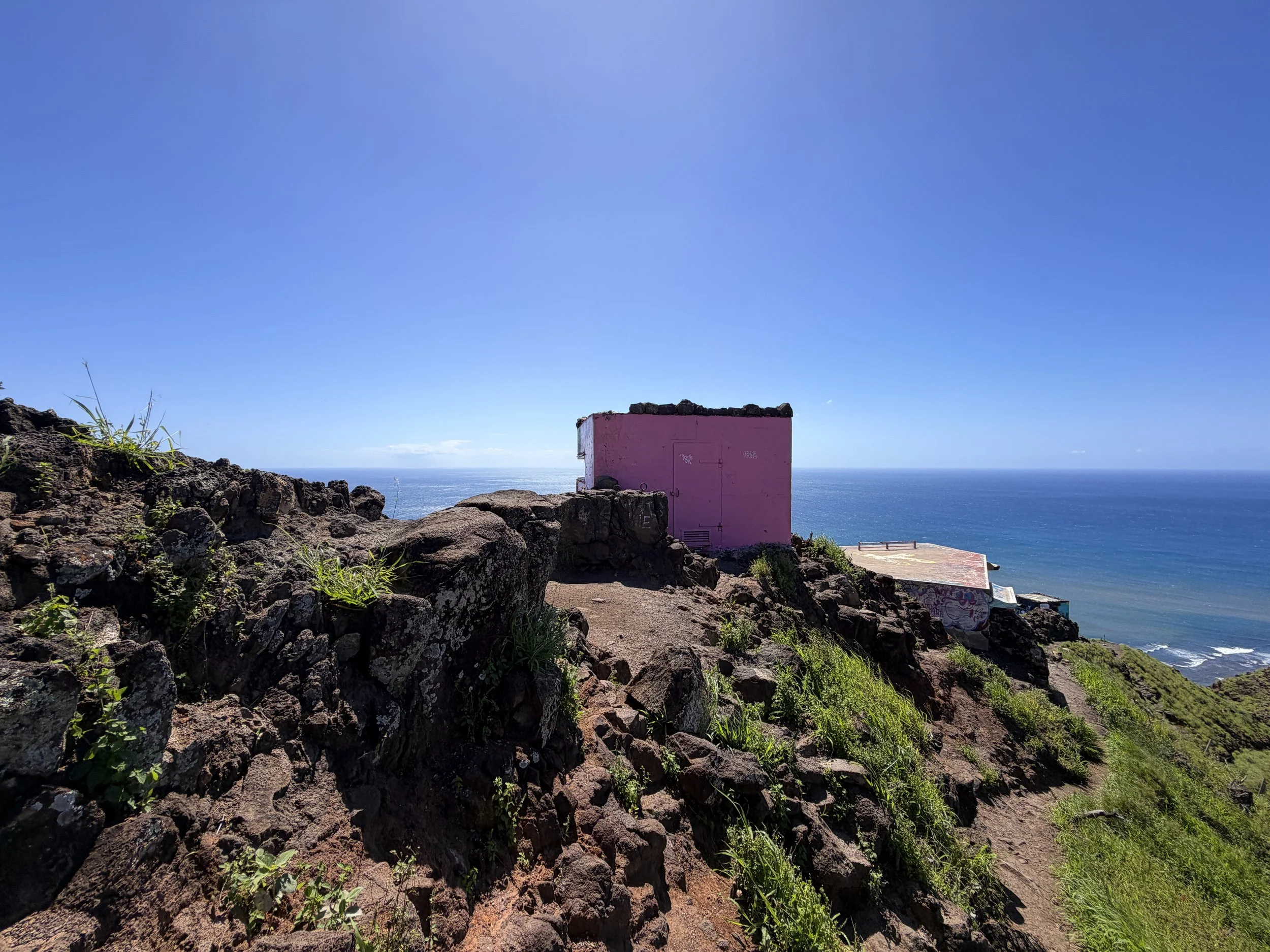 Pink Pillbox Puu O Hulu Oahu Hawaii