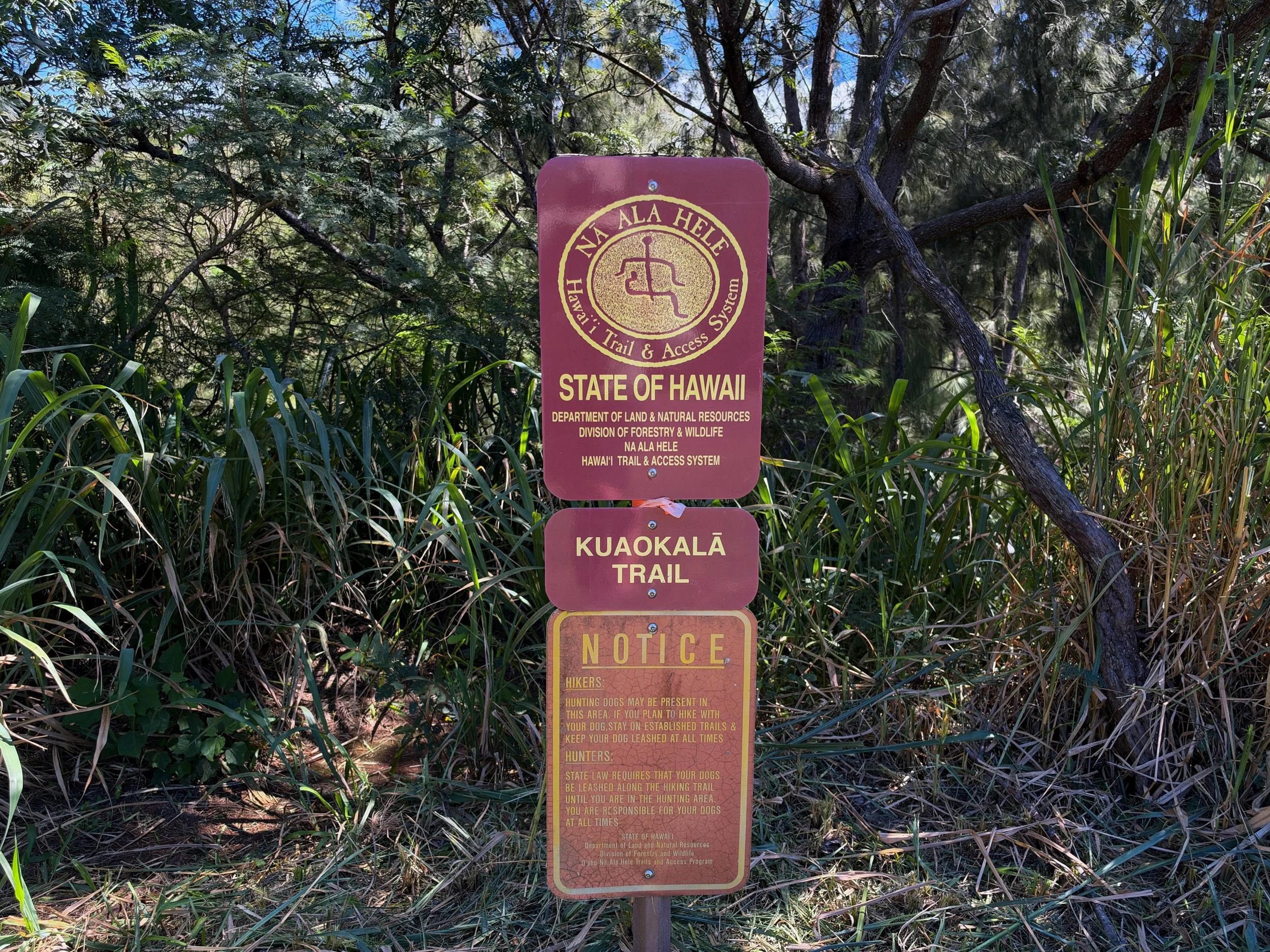 Kuaokala Trailhead Oahu Hawaii