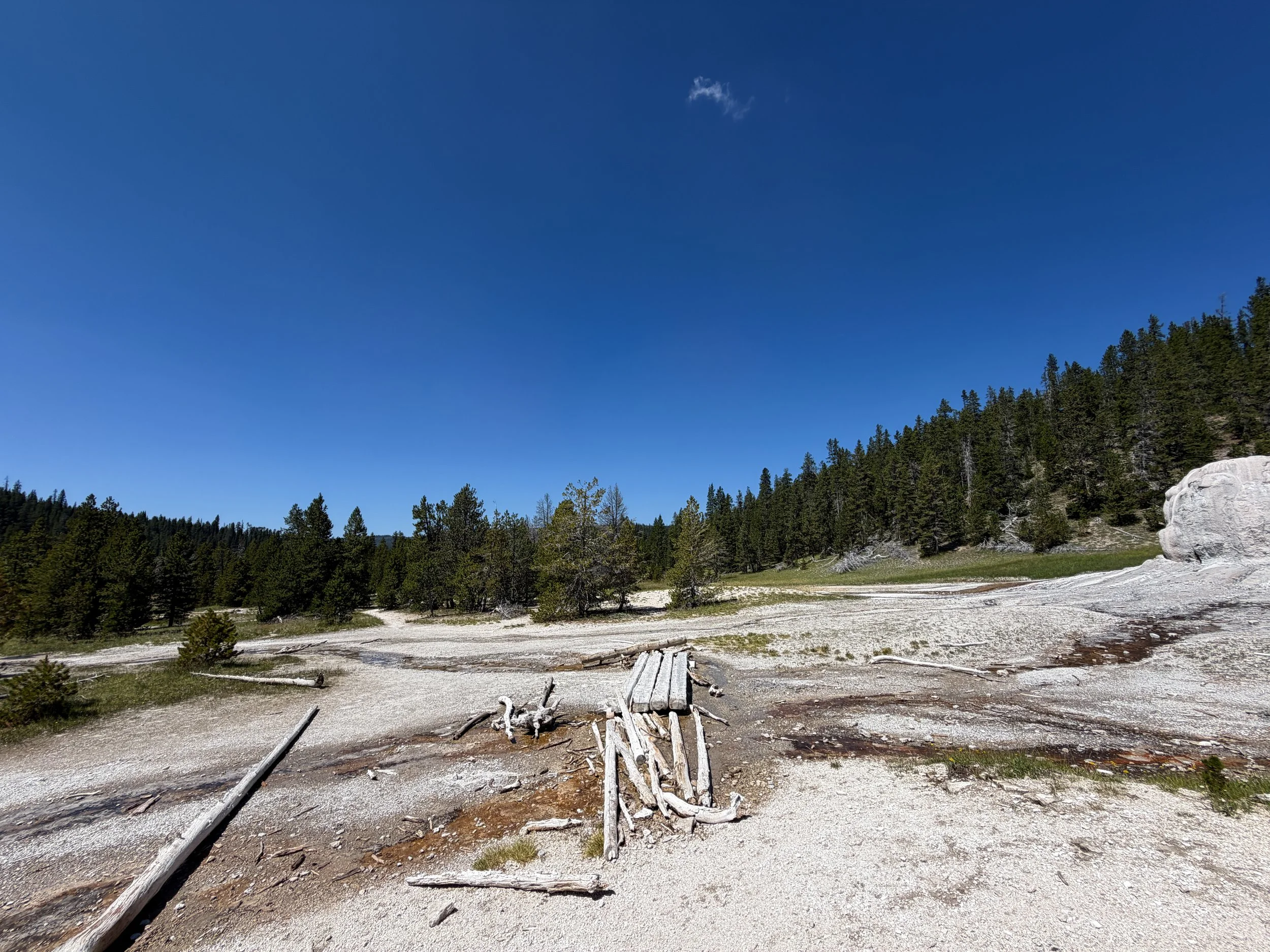 Lone Star Geyser Trail Yellowstone National Park Wyoming