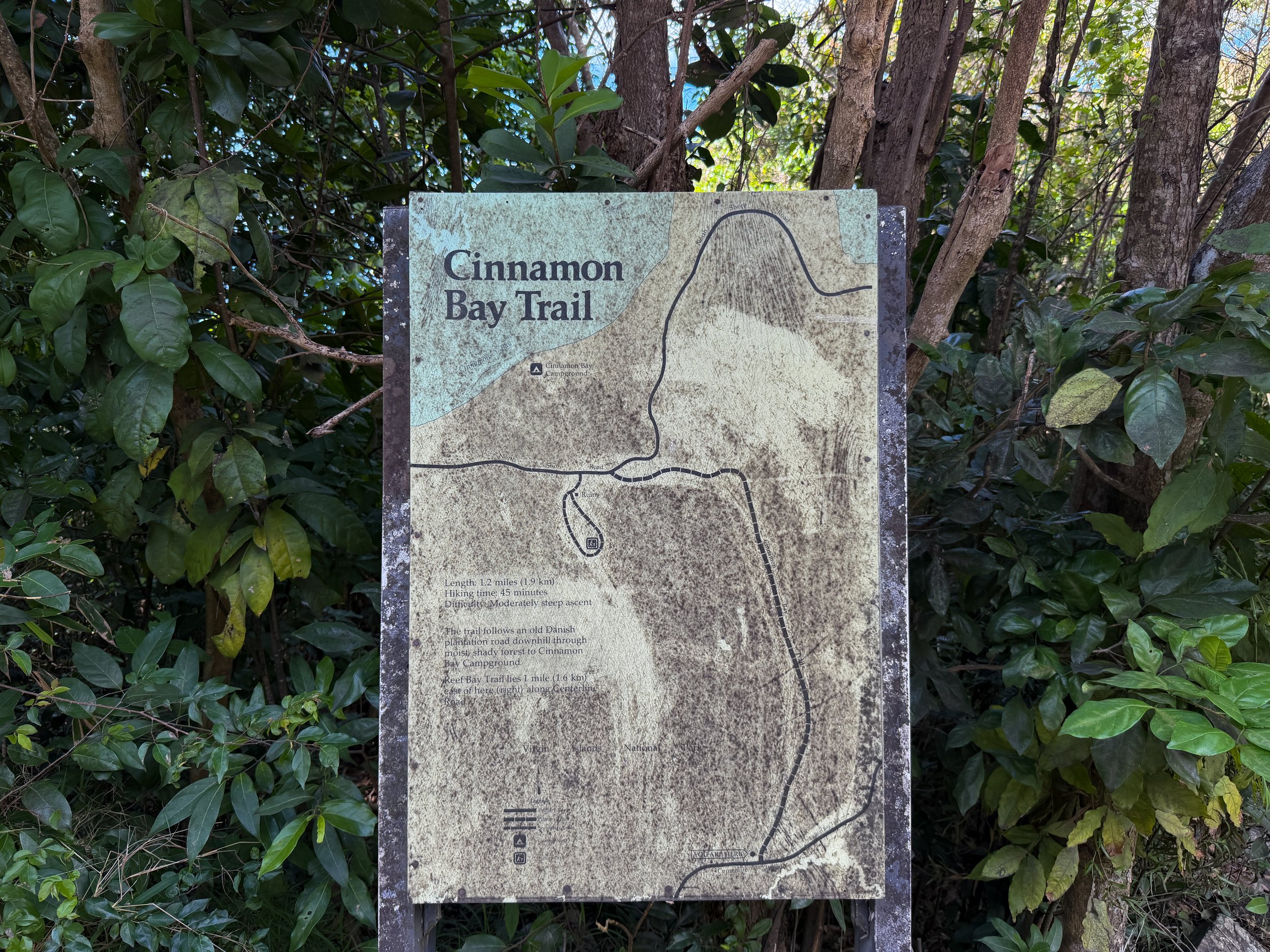 Upper Cinnamon Bay Trailhead Virgin Islands National Park