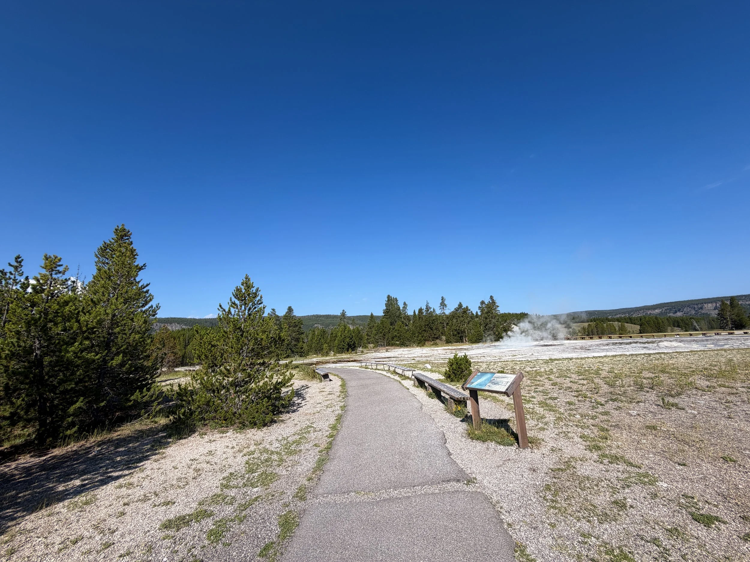 Upper Geyser Basin Trail Yellowstone National Park Wyoming