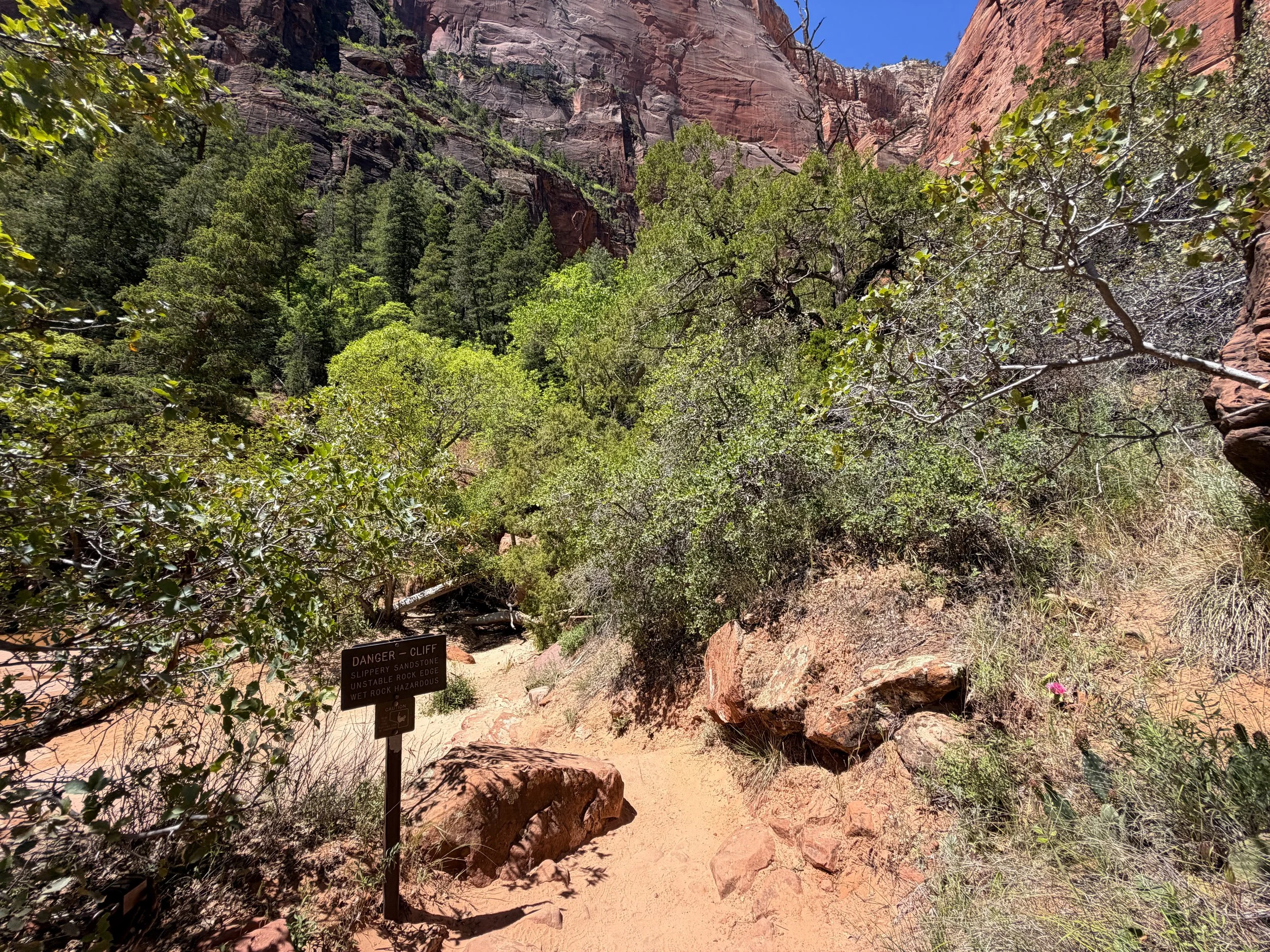 Middle Emerald Pool Trail Zion National Park Utah