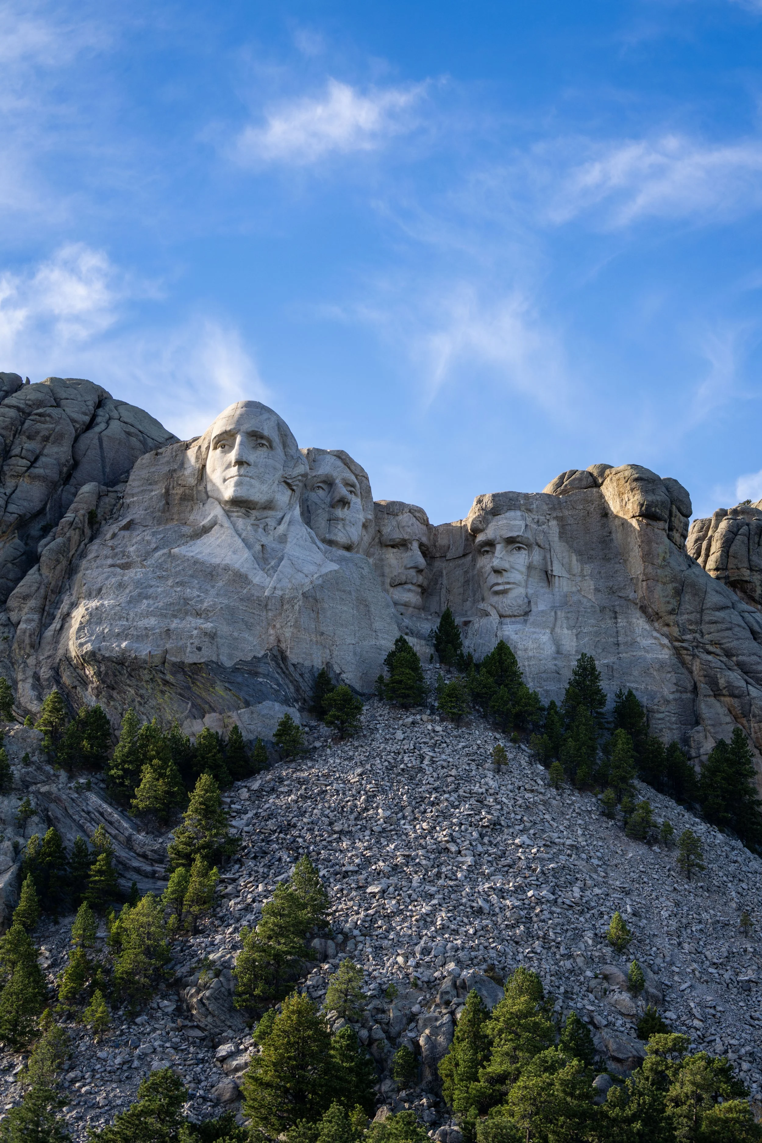 Hiking the Presidential Trail in Mount Rushmore National Memorial in the Black Hills, South Dakota