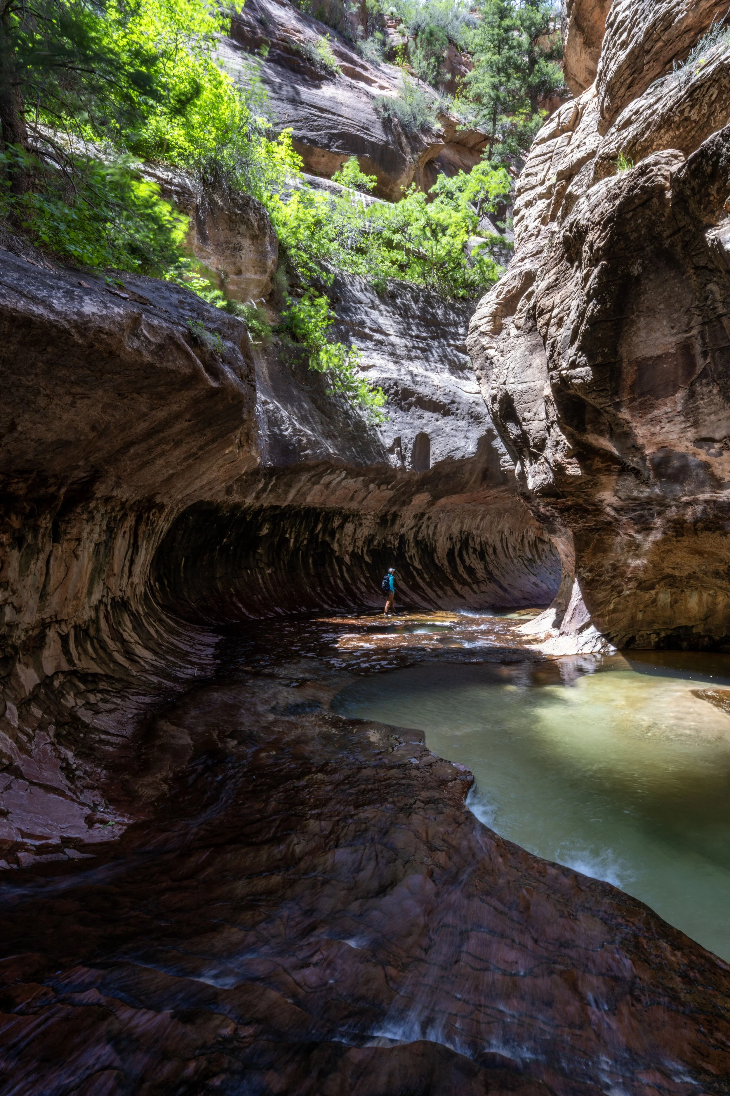 Hiking the Subway Trail (Bottom-Up) in Zion National Park