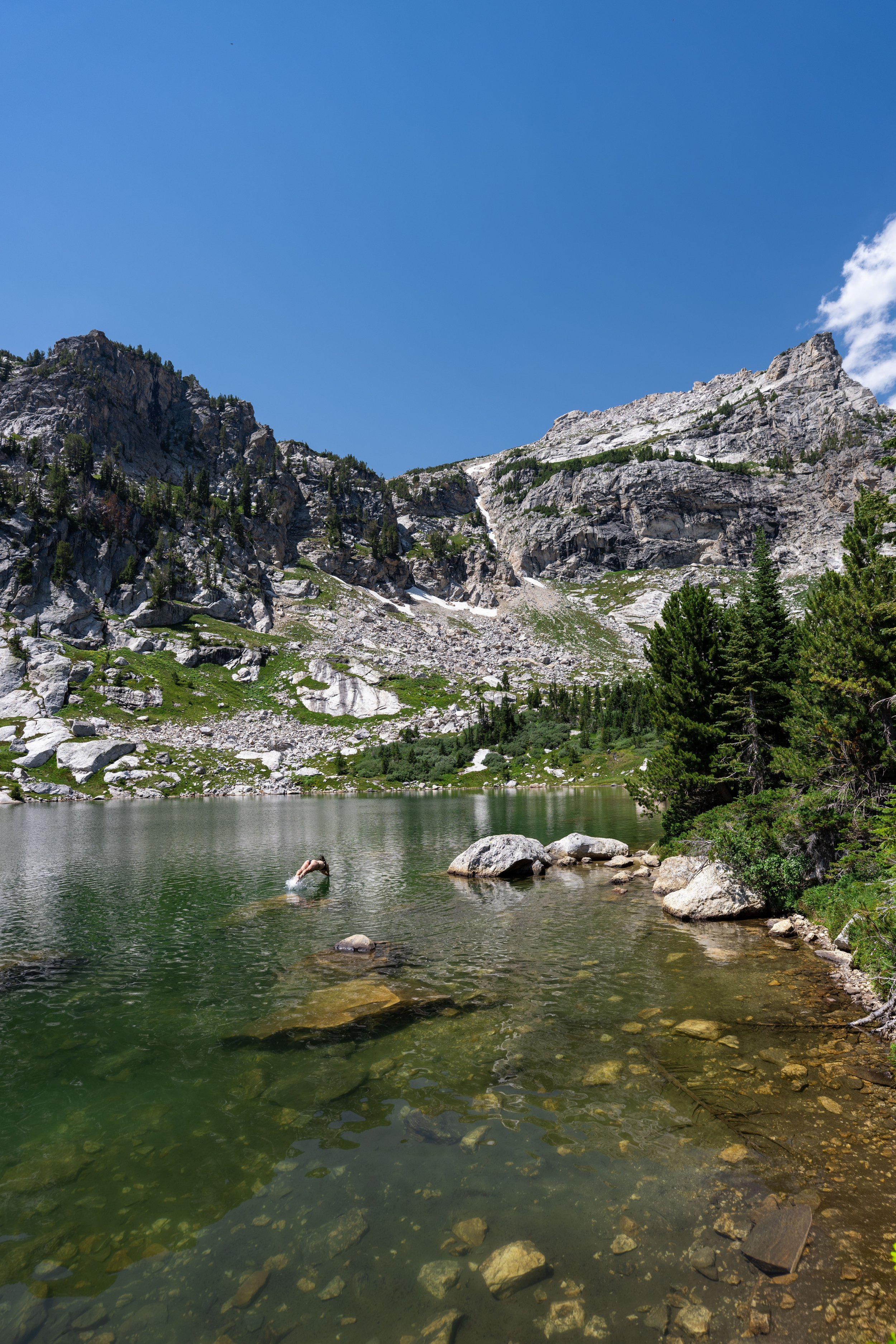 Hiking the Surprise &amp; Amphitheater Lakes Trail via Lupine Meadows in Grand Teton National Park