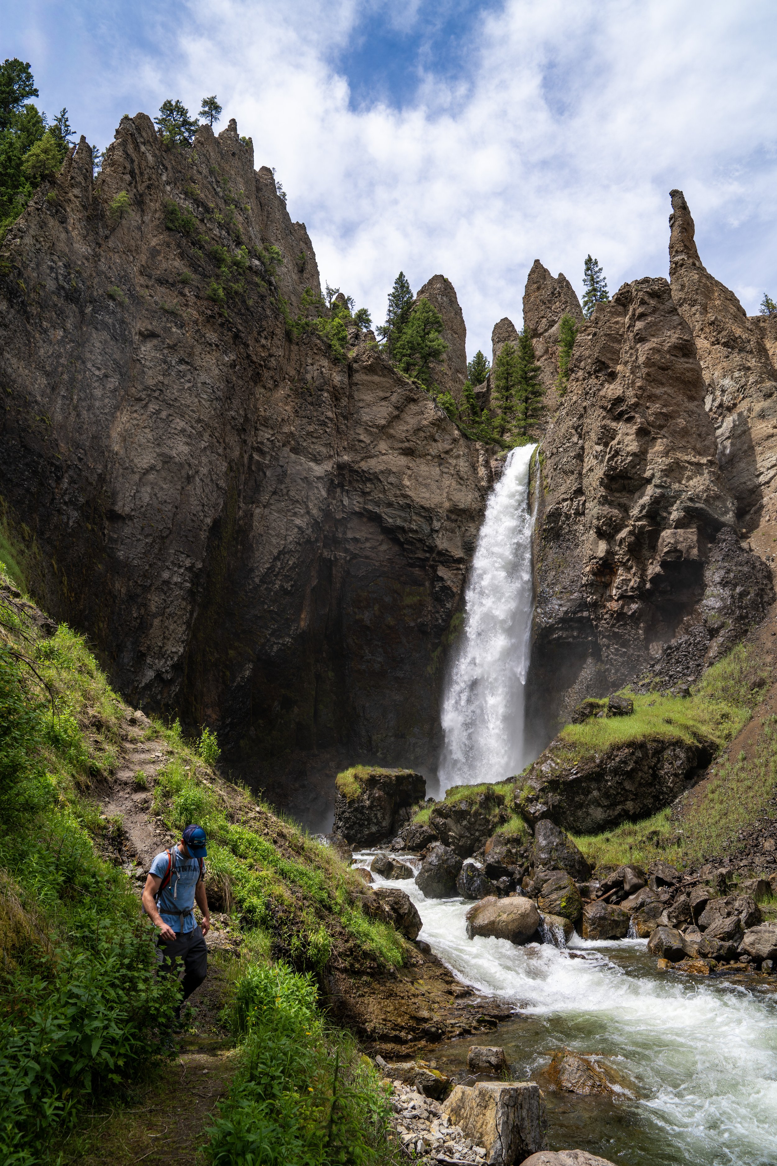 Hiking the Tower Falls Trail in Yellowstone National Park