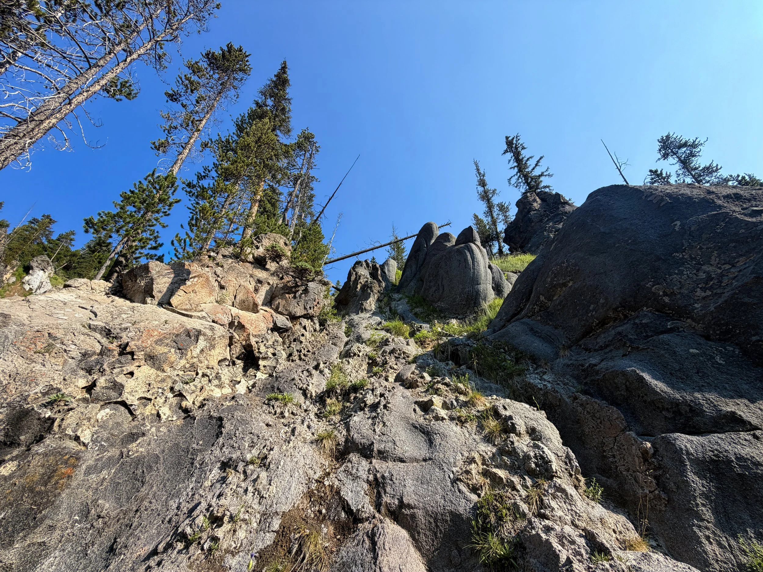 Mystic Falls Trail Yellowstone National Park Wyoming