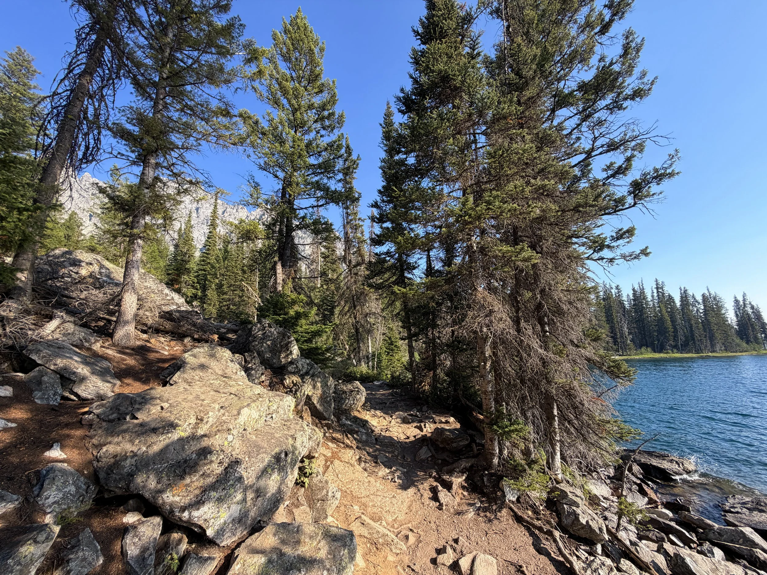 Jenny Lake Trail to Hidden Falls Grand Teton National Park Wyoming