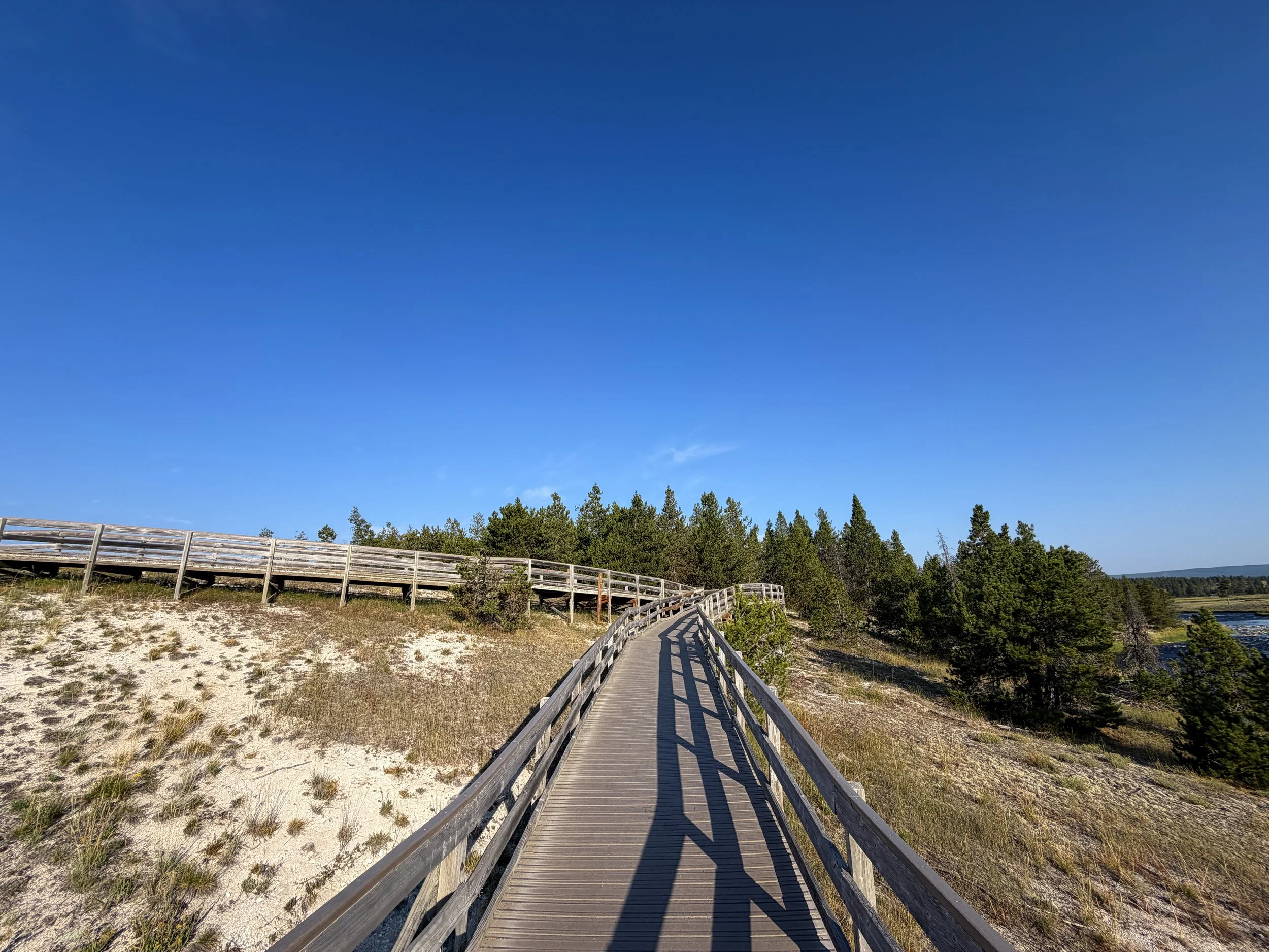 Midway Geyser Basin Trail Yellowstone National Park Wyoming