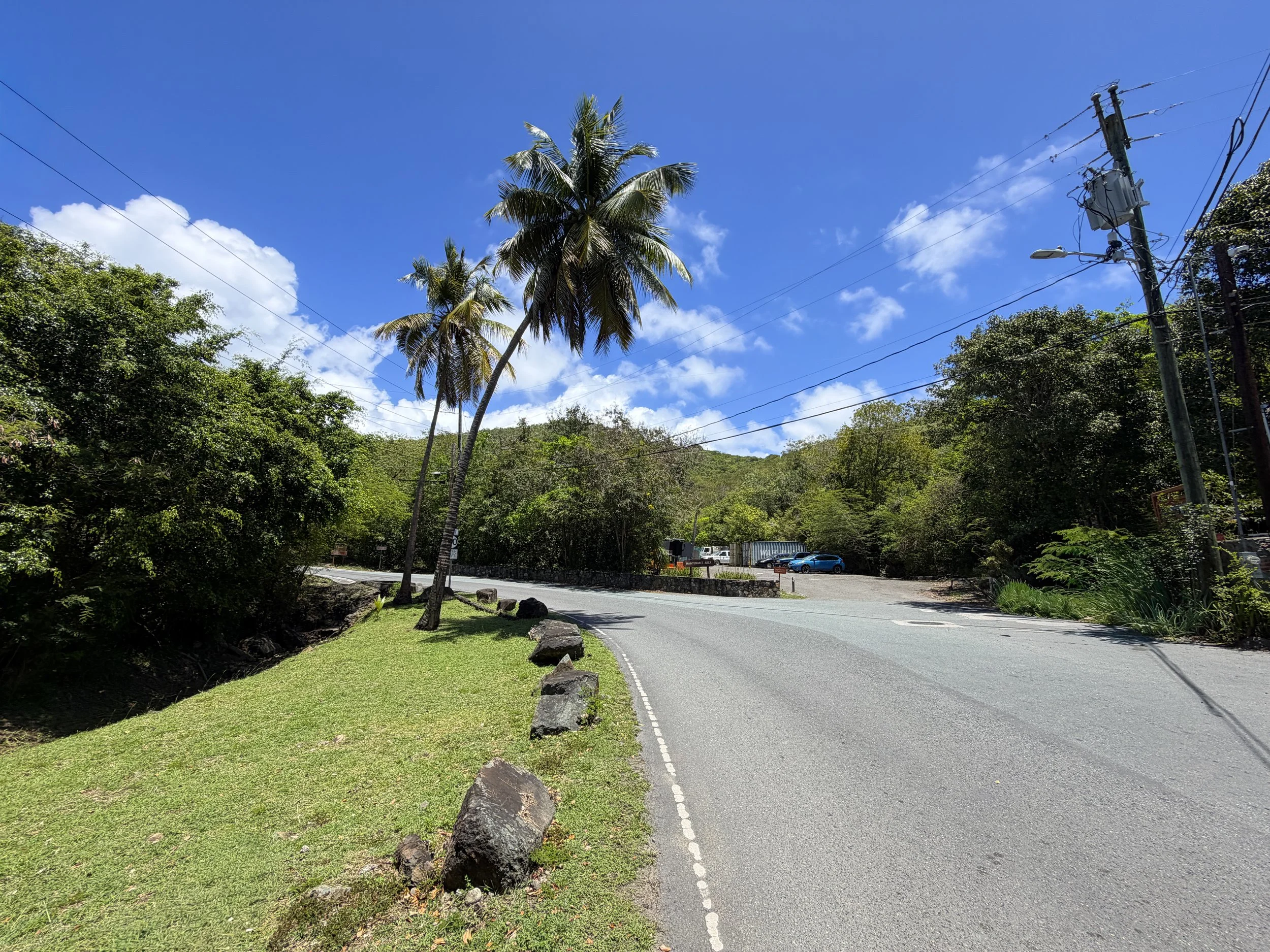 Walking to the Caneel Hill Trailhead Virgin Islands National Park