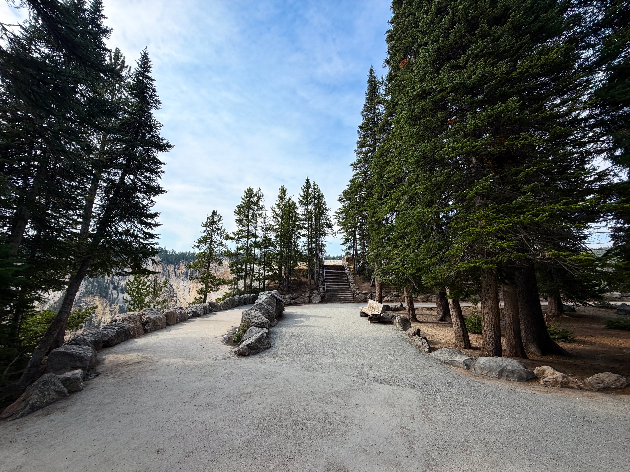 Artist Point Trail Yellowstone National Park Wyoming