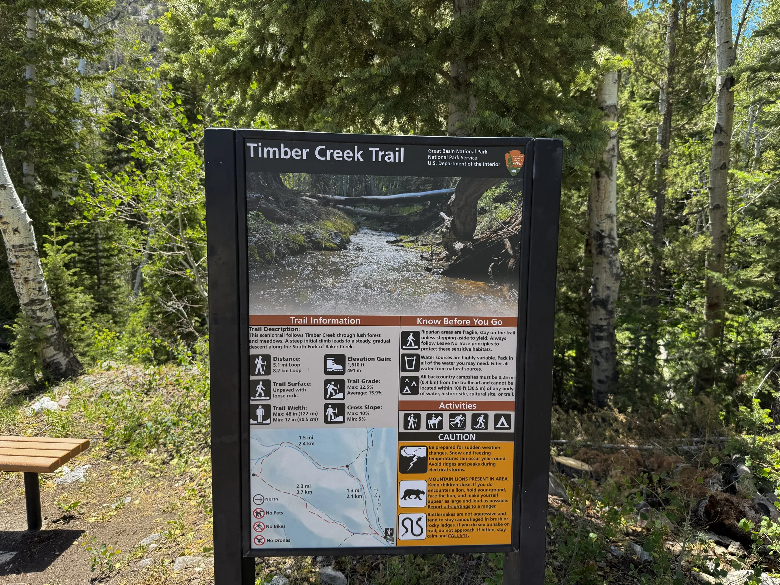 Timber Creek Trailhead Great Basin National Park Nevada