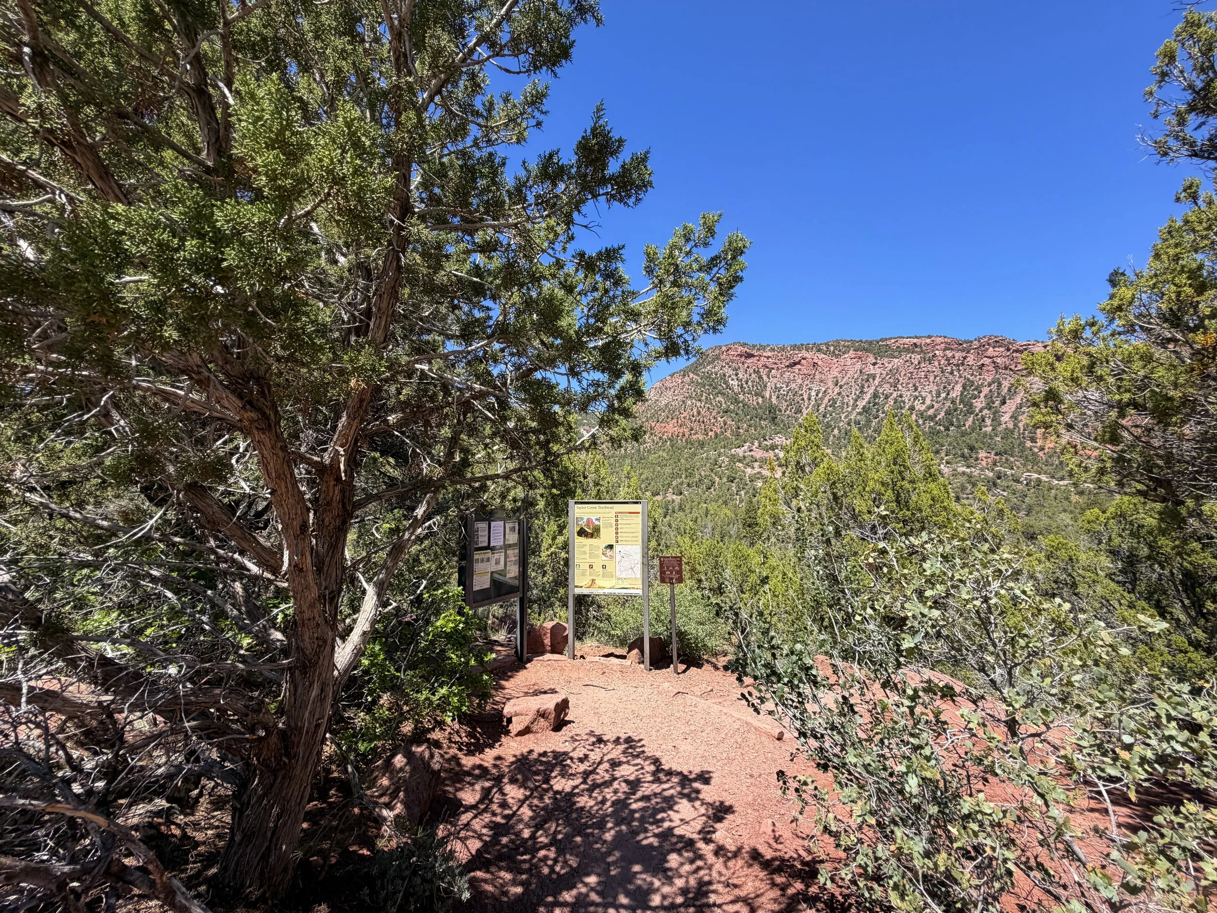 Middle Taylor Creek Trailhead Zion National Park Utah