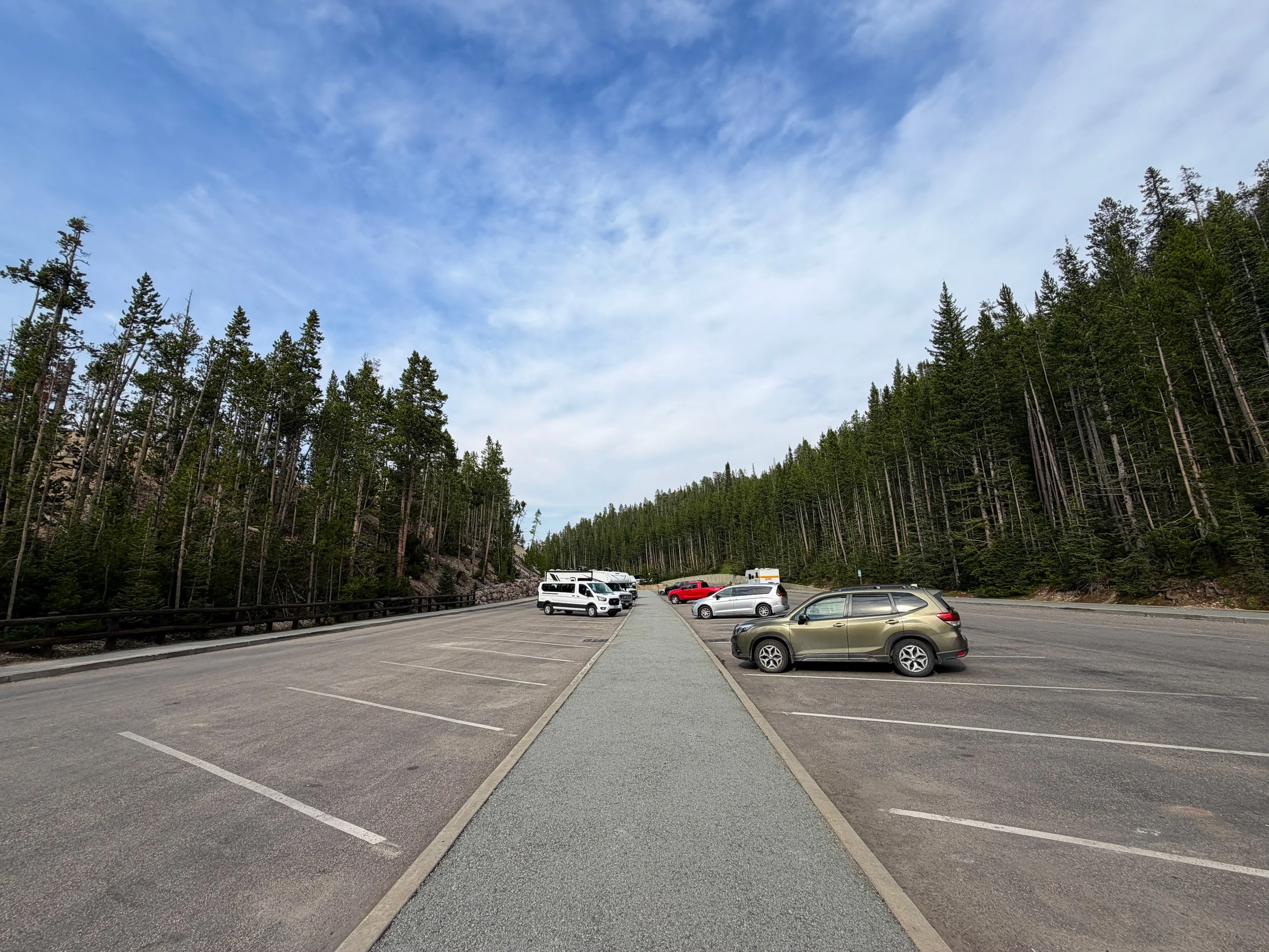 South Rim Trailhead Parking Artist Point Yellowstone National Park Wyoming