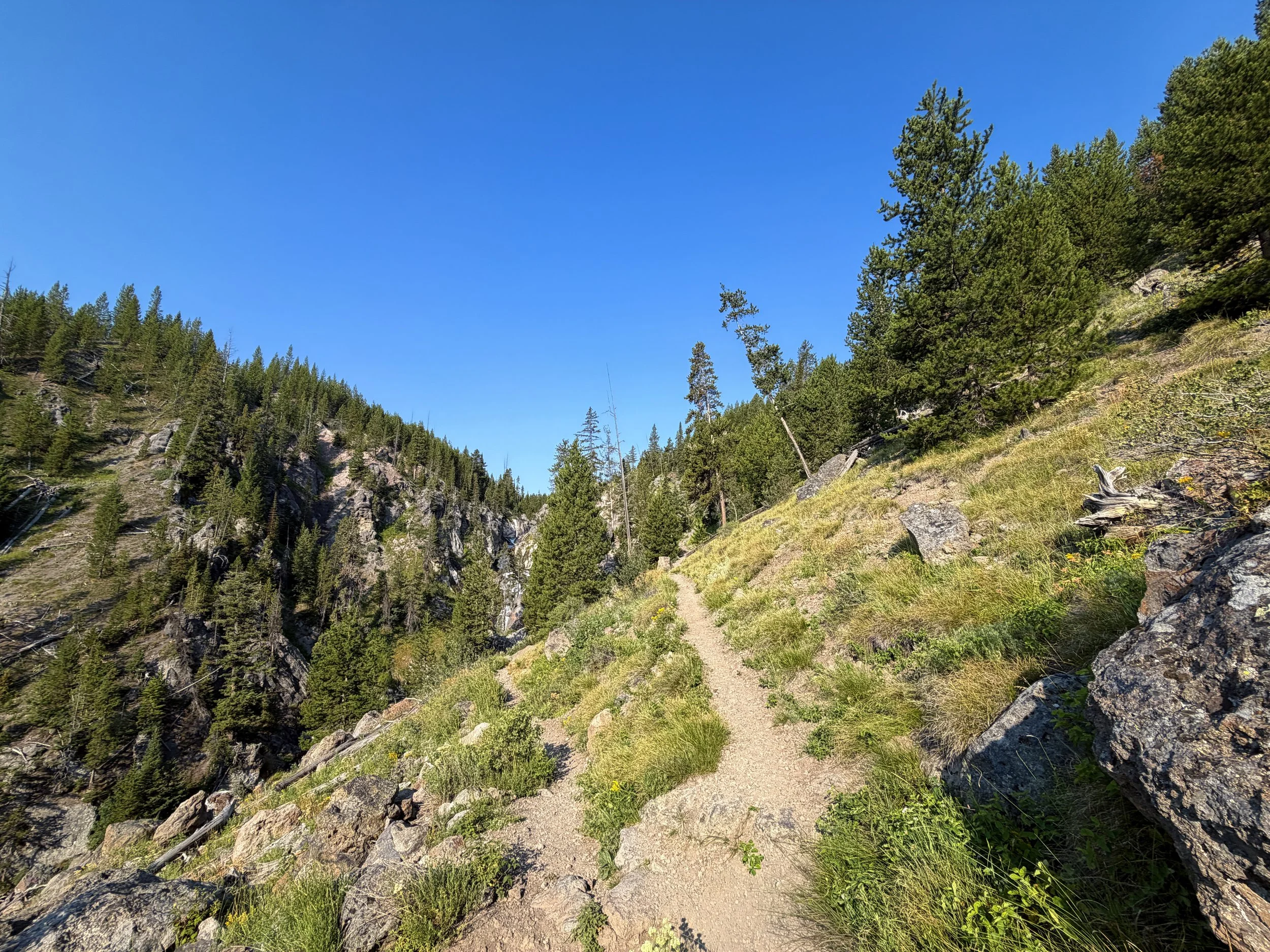 Mystic Falls Loop Hike Yellowstone National Park Wyoming