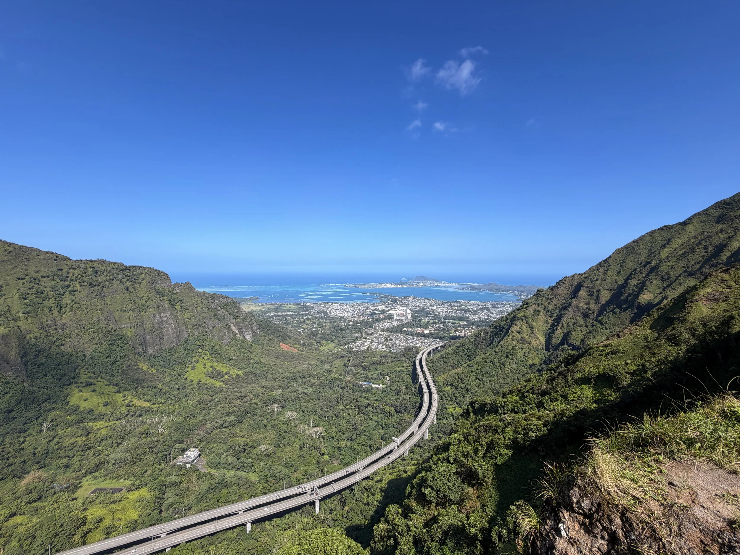 End of Kulanaahane Trail Moanalua Saddle Oahu Hawaii