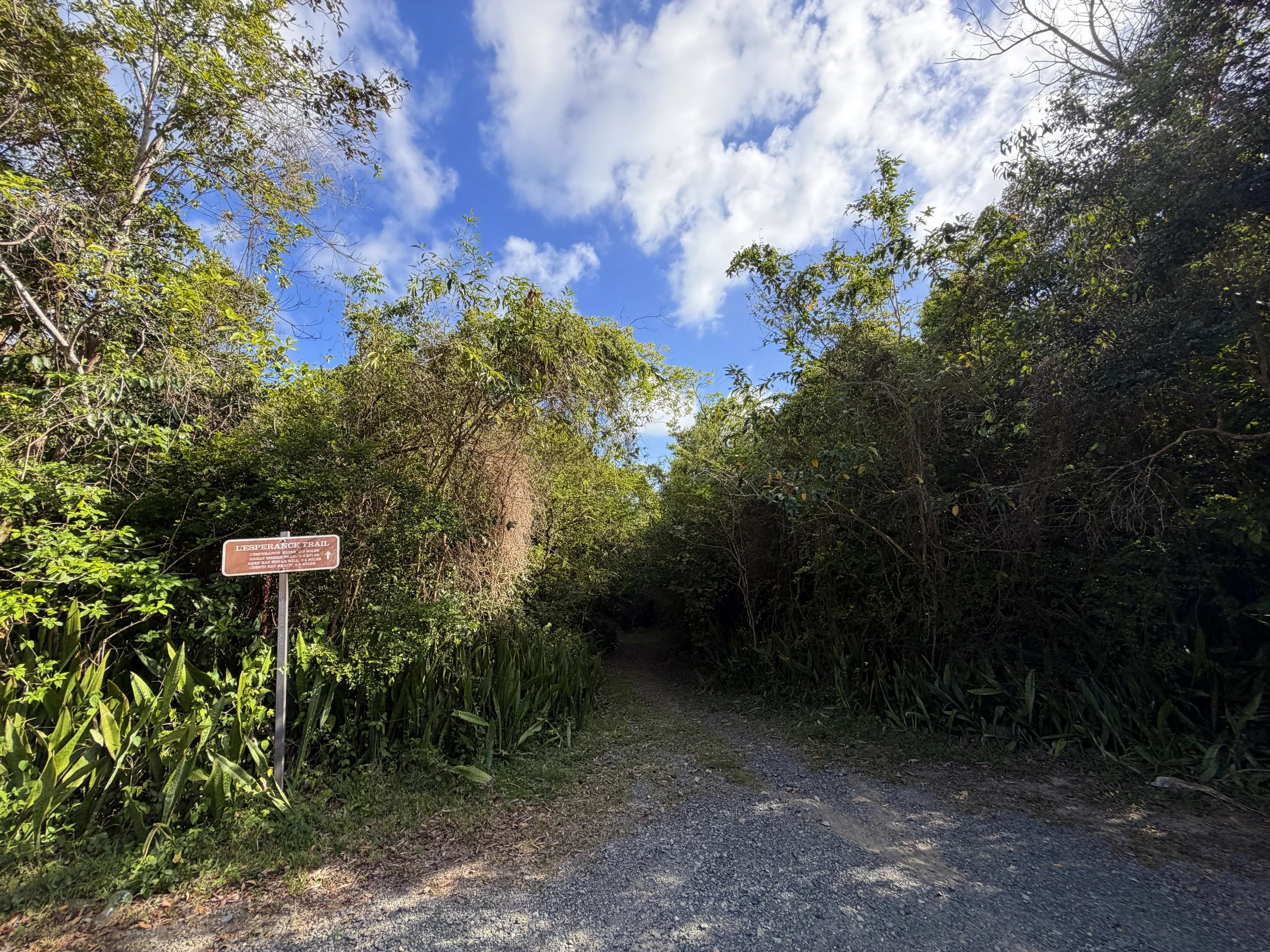 LEsperance Trailhead Virgin Islands National Park