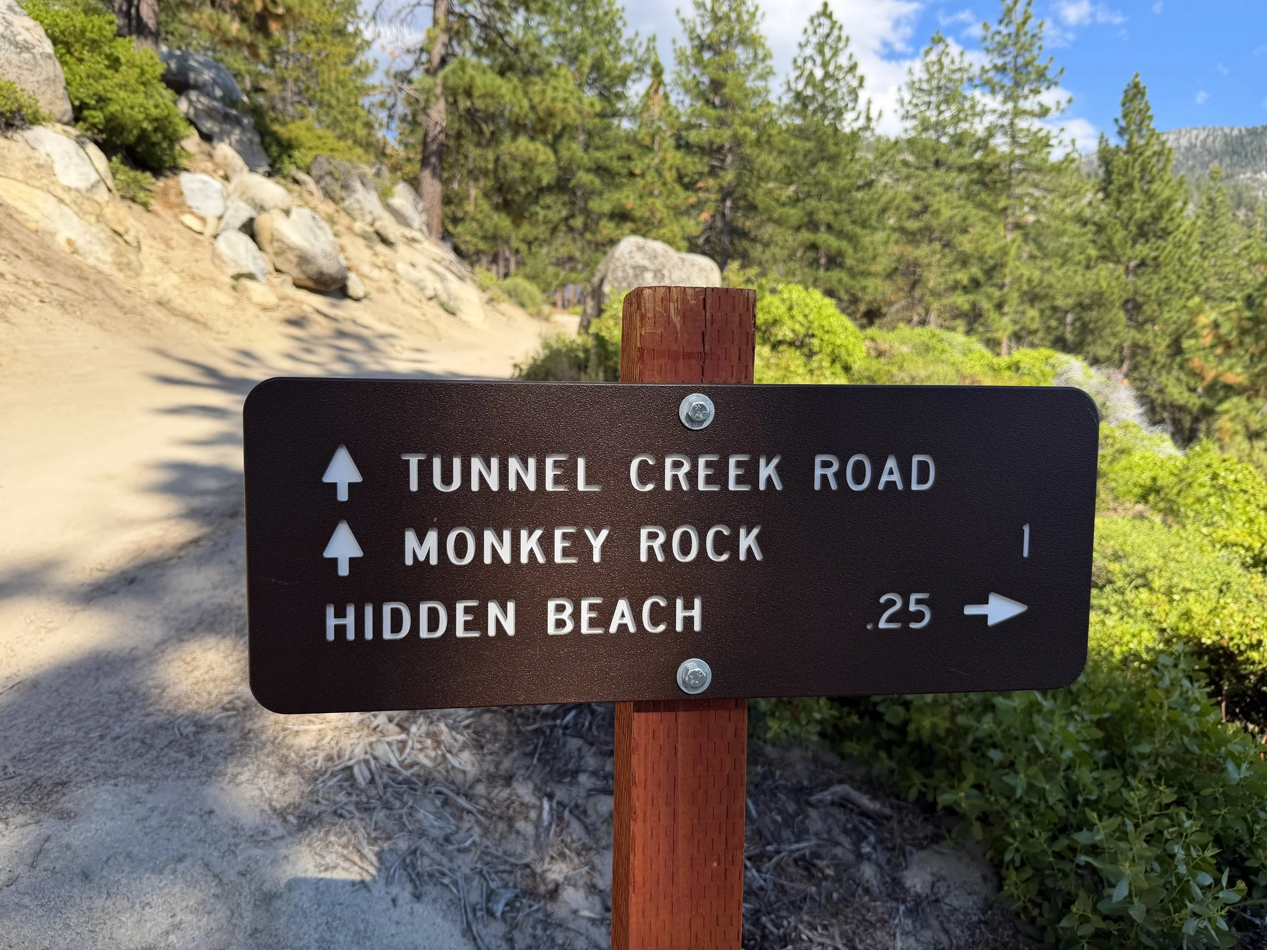 Monkey Rock Trail Lake Tahoe Nevada