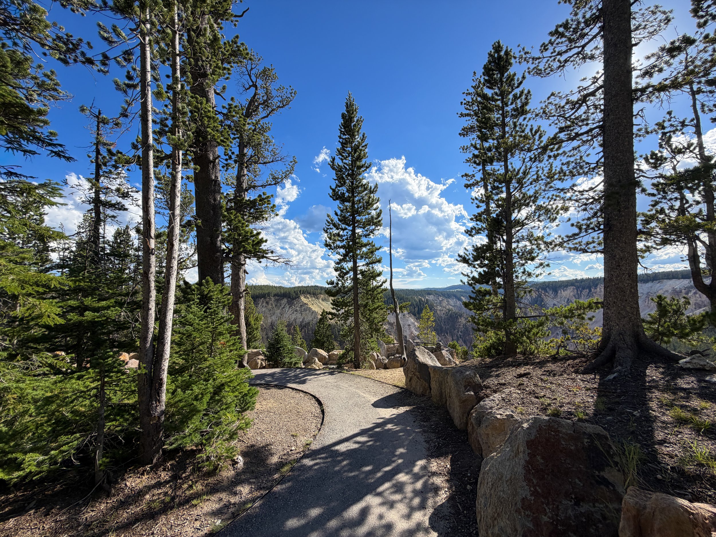 Inspiration Point North Rim Trail Yellowstone National Park Wyoming