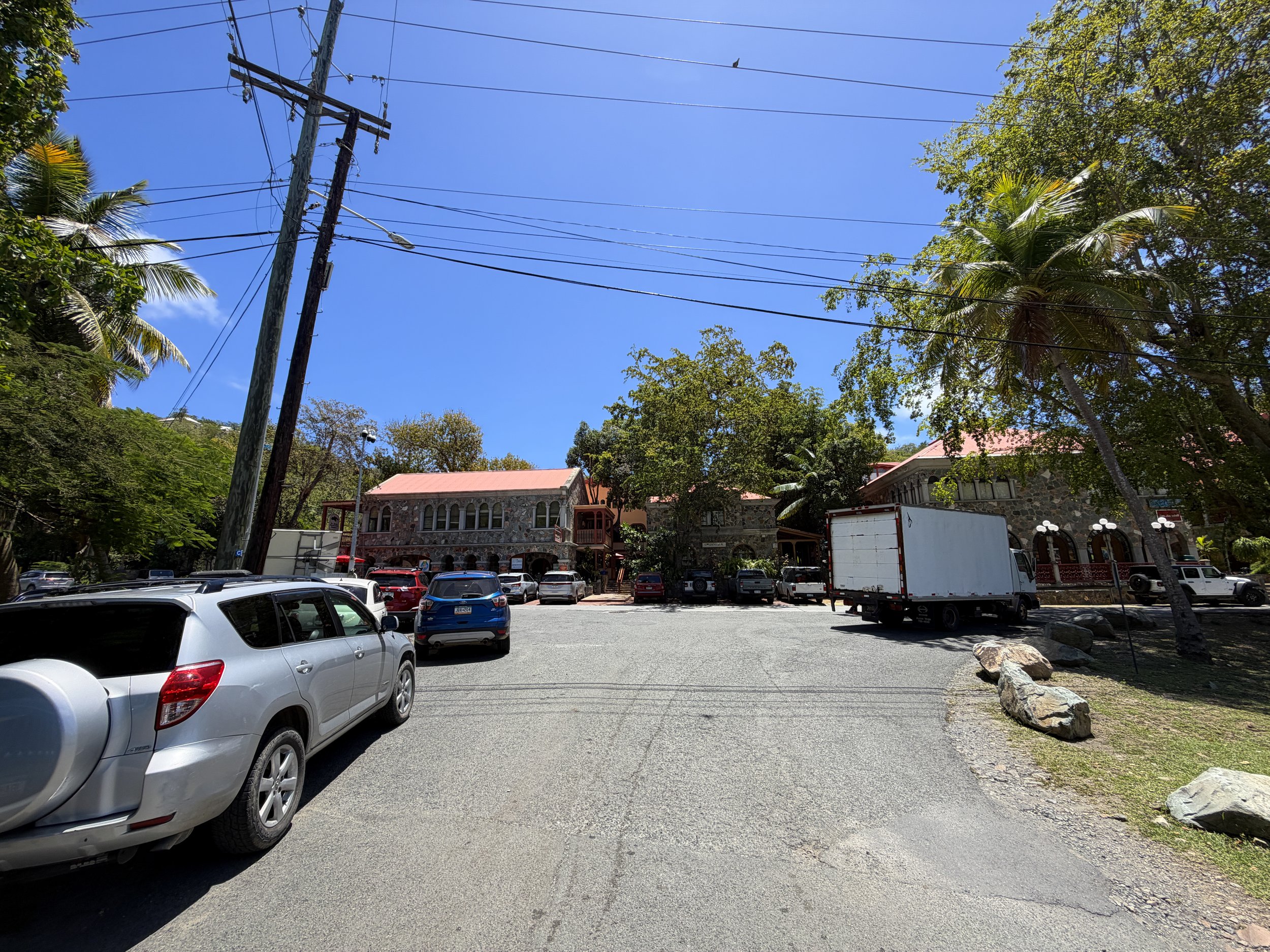 Walking to the Caneel Hill Trailhead Virgin Islands National Park