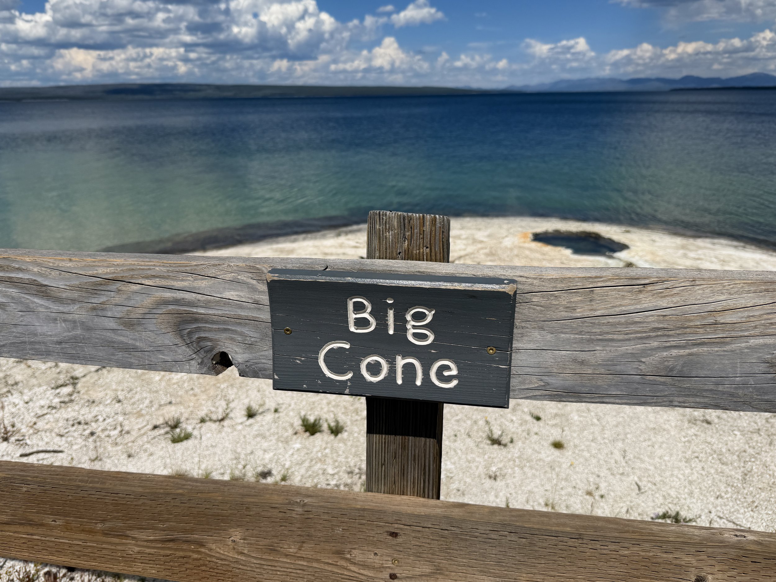 Big Cone Geyser West Thumb Geyser Basin Trail Yellowstone National Park Wyoming